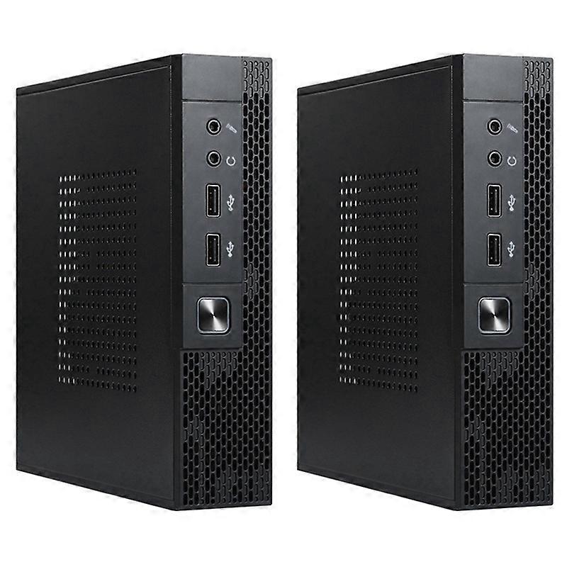 2X ITX Computer Case TX02 Mini Desktop Case Industrial Control HTPC Case