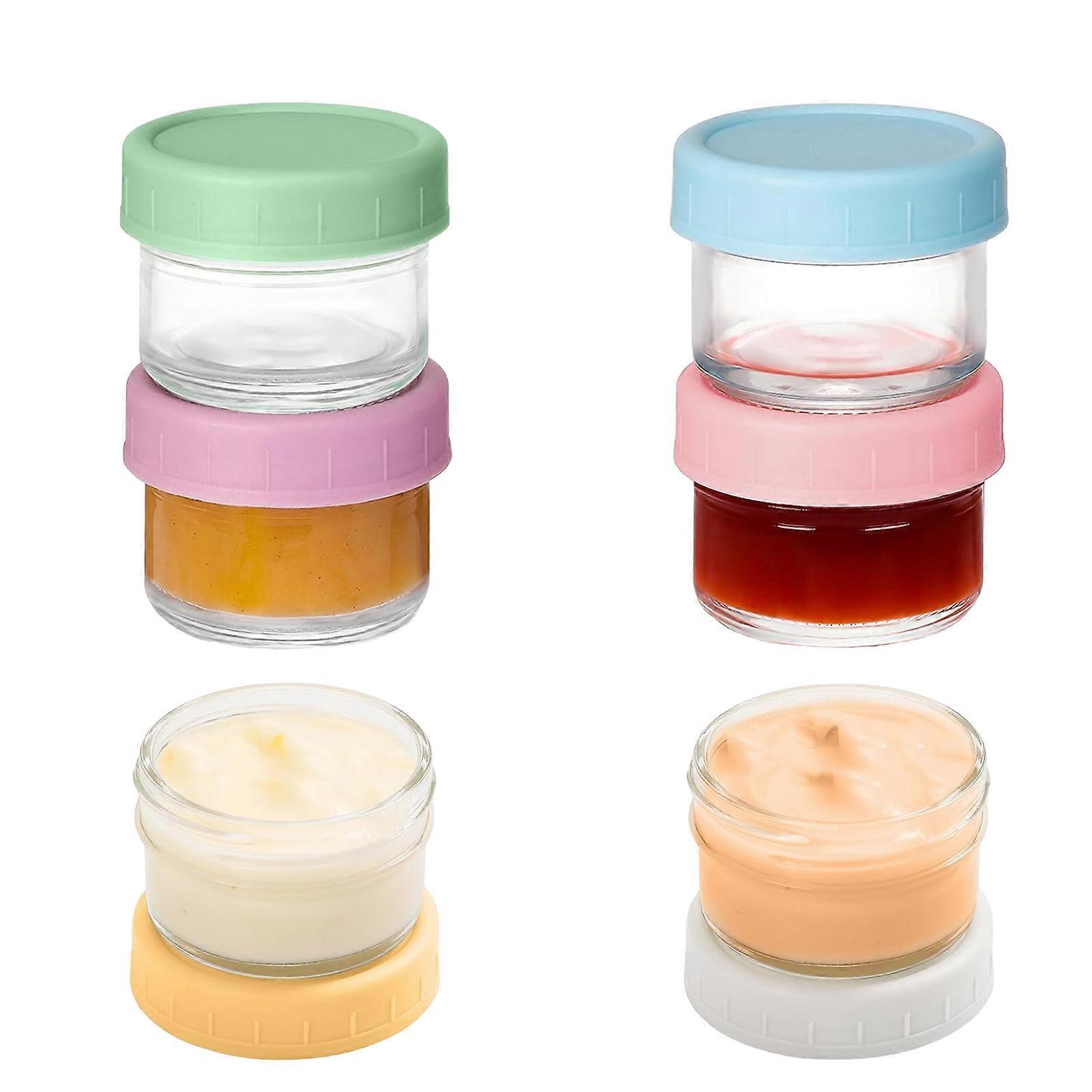 Pack of 6 Glass Dressing Containers Multipurpose Glass Sauce Containers Sauce Cups Designed For Various Use Multicolor