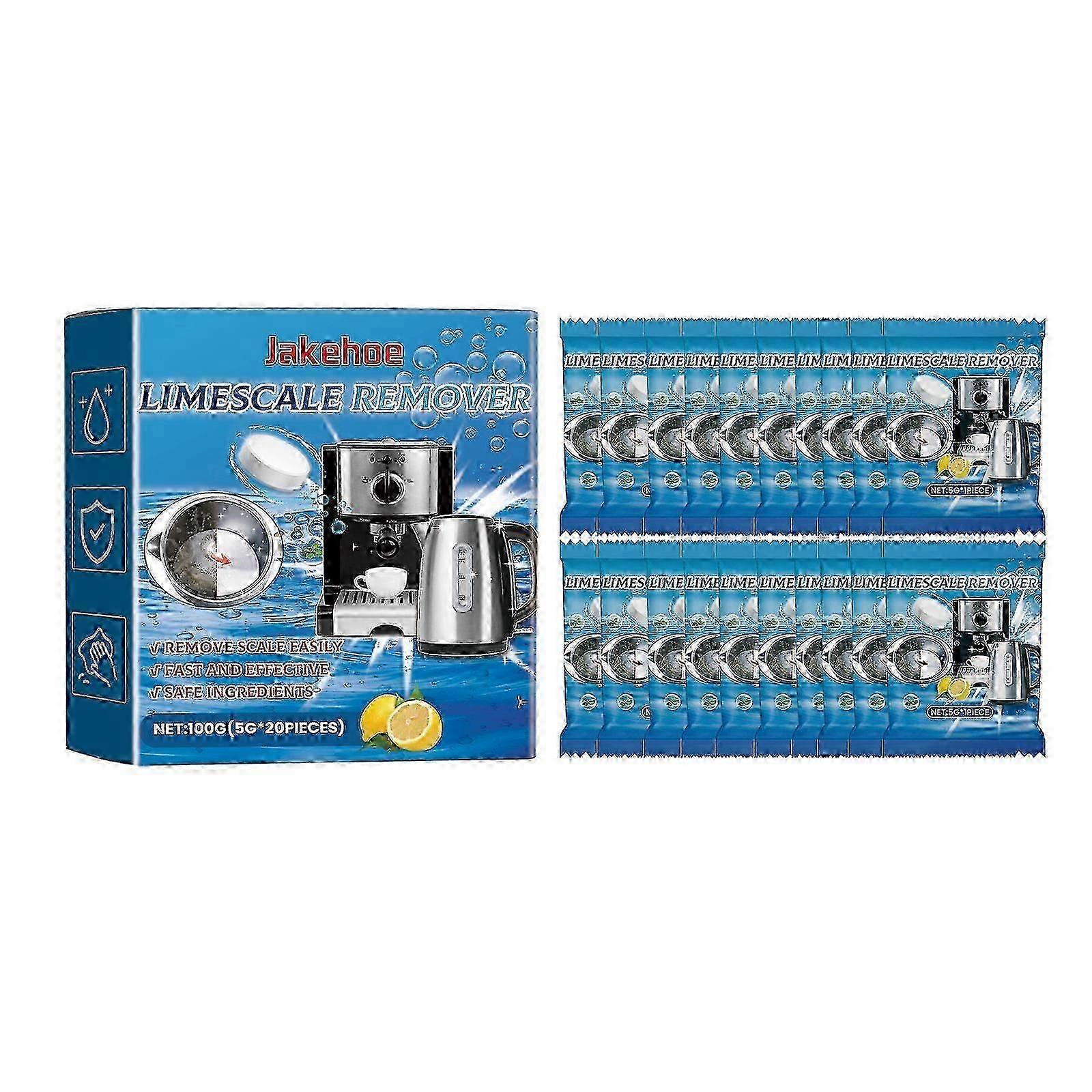 Effervescent Limescale Remover Tablets, 1pcs, Fast Effective Scale Cleaning for Coffee Machines, Kettles, Teacups