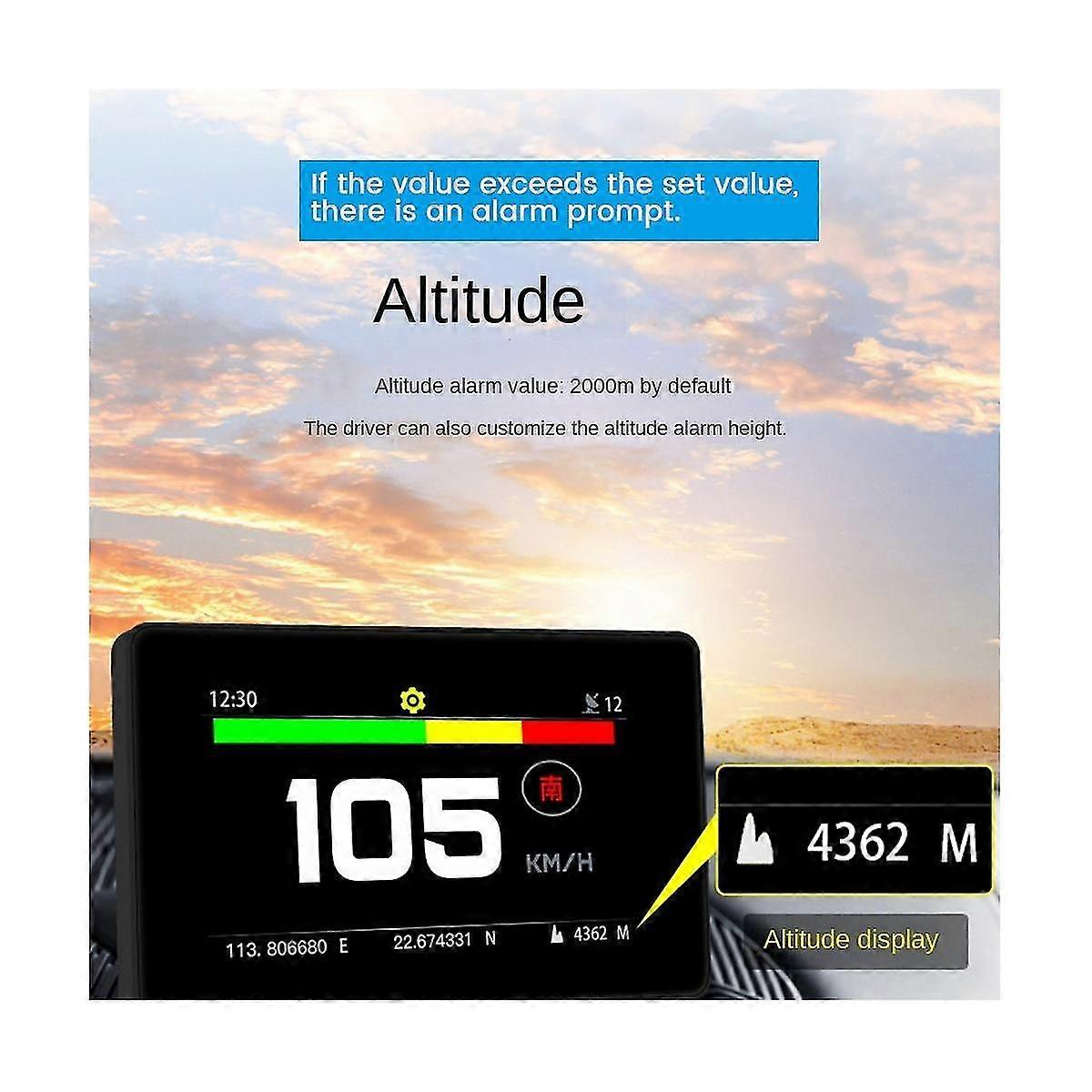 C20-F Projektor Auto Alarm Elektronik Tachometer Messgeräte Auto On-Board-Computer Touchscreen