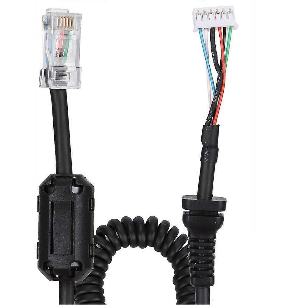 Updated Version For YAESU 6 Pin Hand Microphone Cable With Magnetic Ring Accessories SH