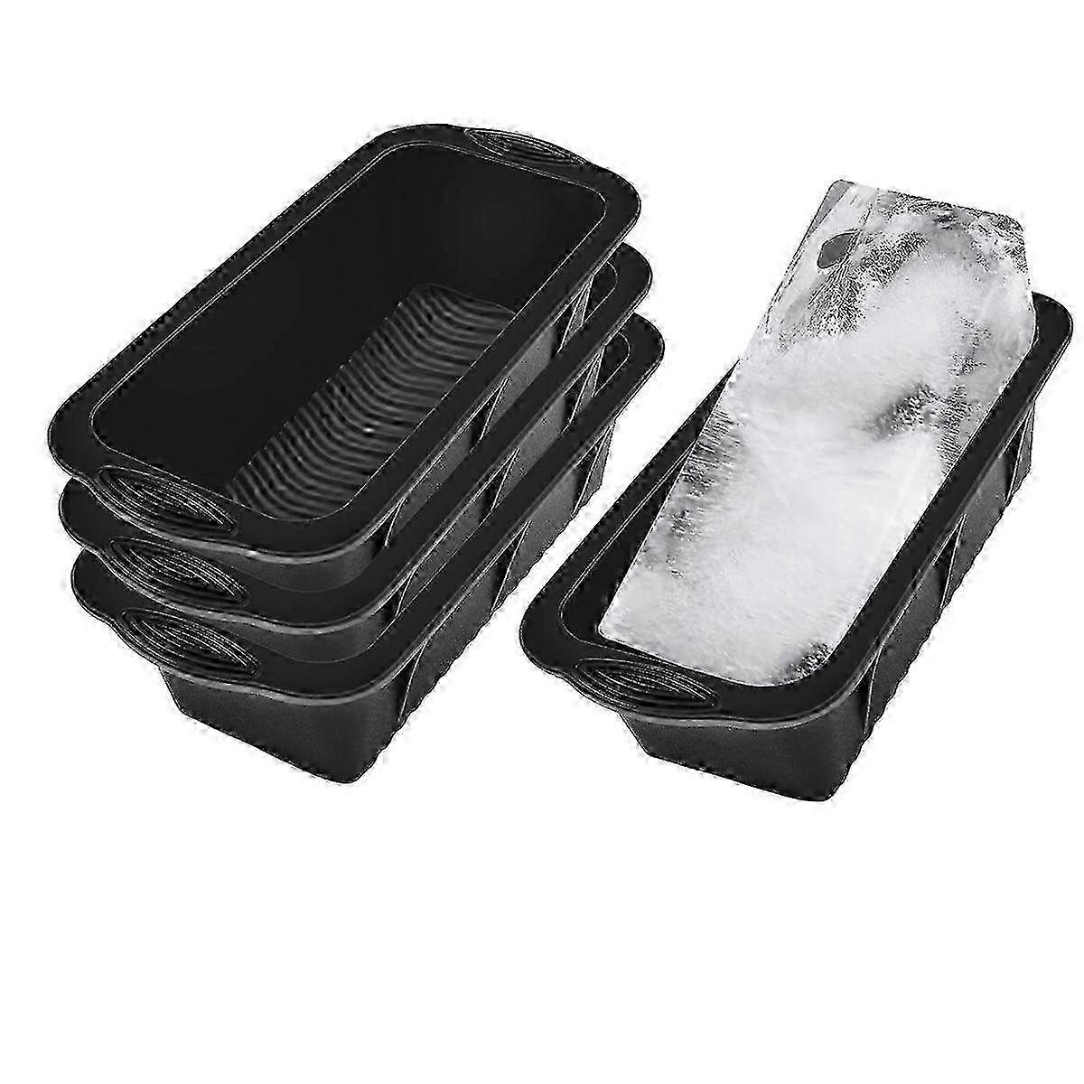 Improved Ice Block Molds: 4 Pack Reusable Silicone Ice Cubes for Cold Plunge & Coolers - Ideal for Ice Tray