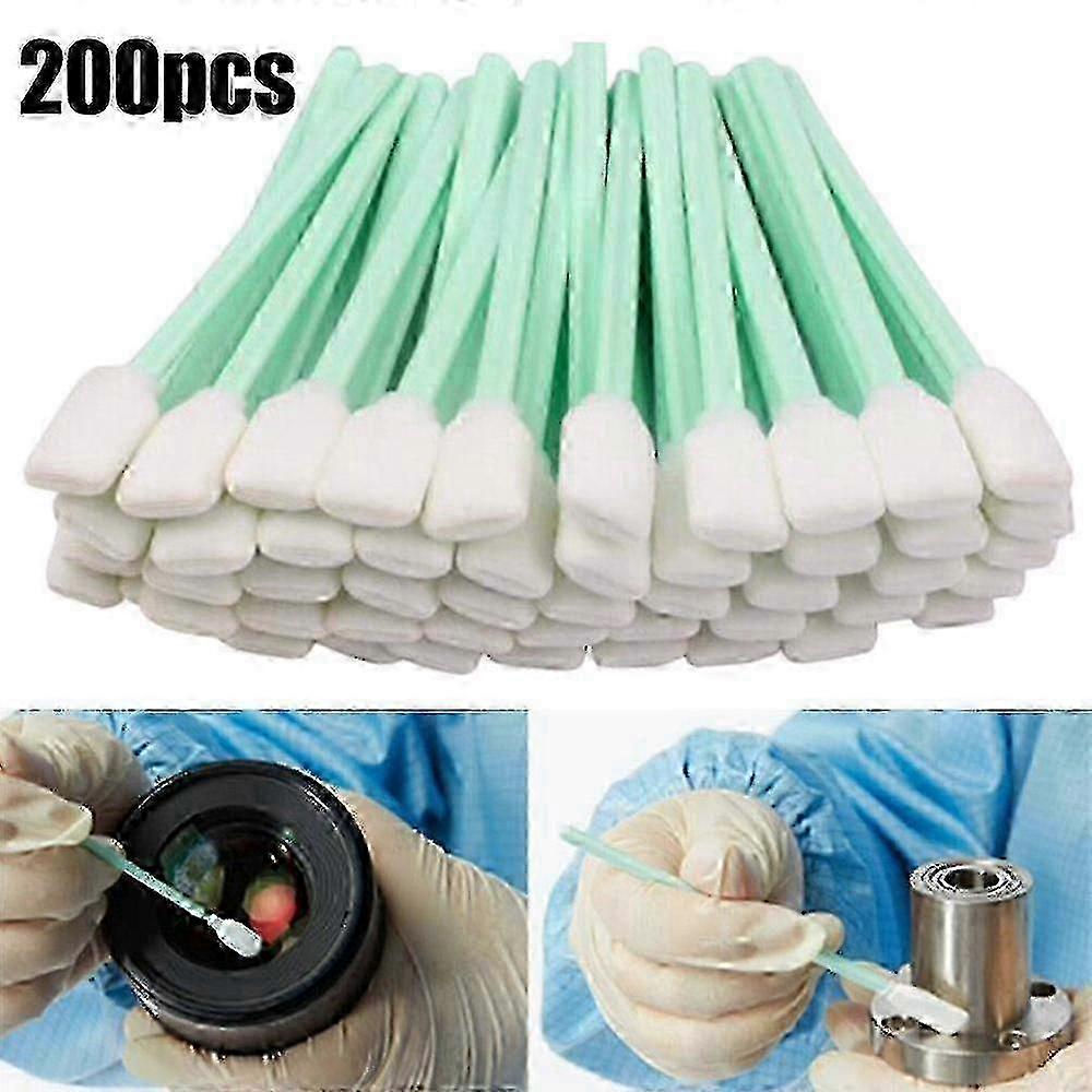 100/200pcs Foam Tip Sponge Sticks Cleaning Swabs Dust Free TOP