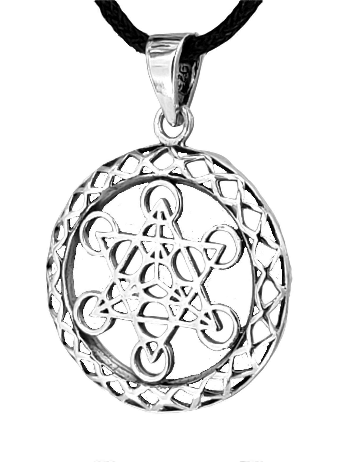 Pendant 202 Metatron's Cube - Silver
