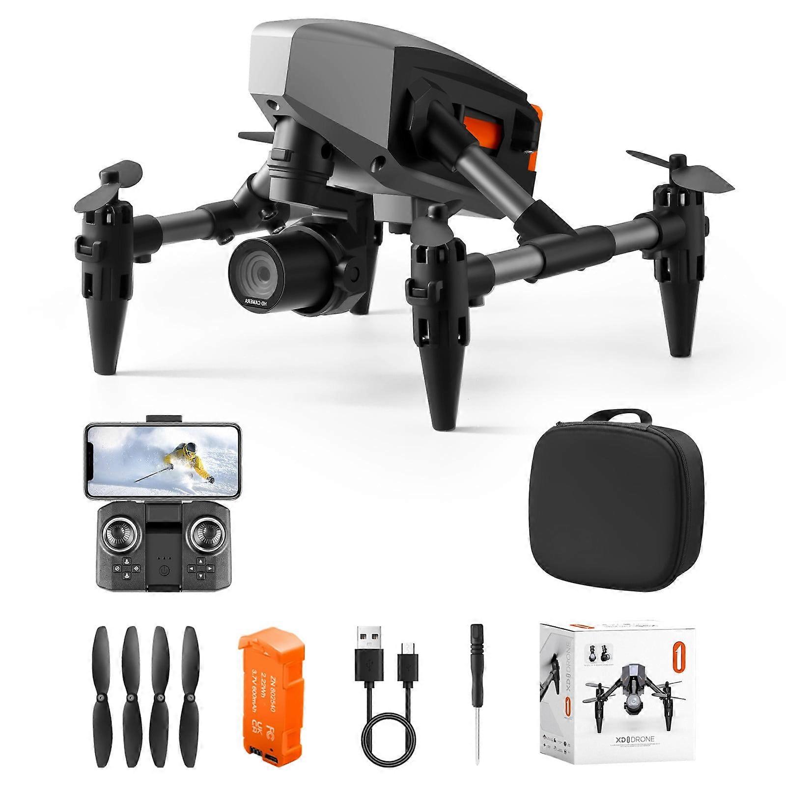 RnemiTe-amo Drone with Camera for Adults, Alloy FPV RC Quadcopter with Headless Mode & Gesture Control