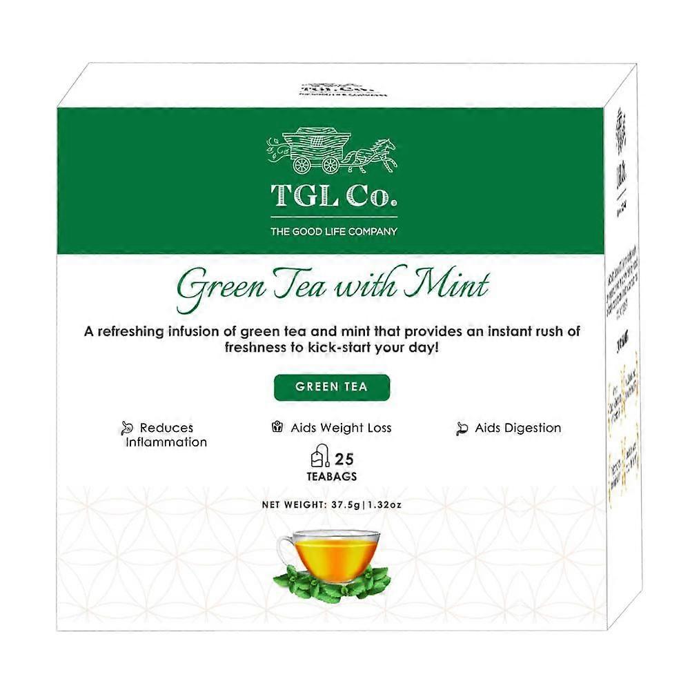 Зеленый чай с Мятой (25 пак, 1,5 г), Green Tea with Mint,  TGL Co.