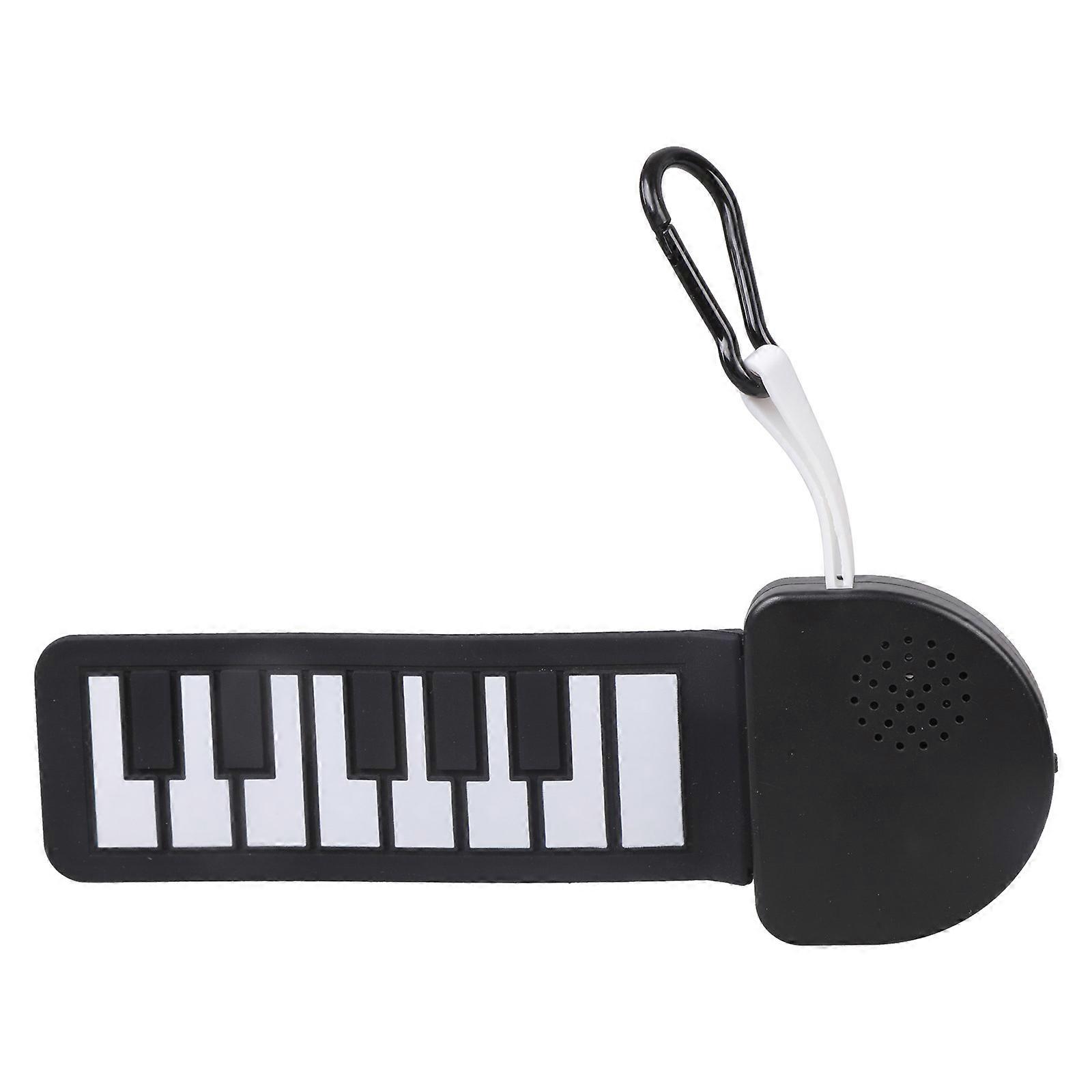 Pocket Sized Foldable Music Keyboard Rolls up Electronic Piano Light Weight Desktop Practice Instrument Enduring Multicolor