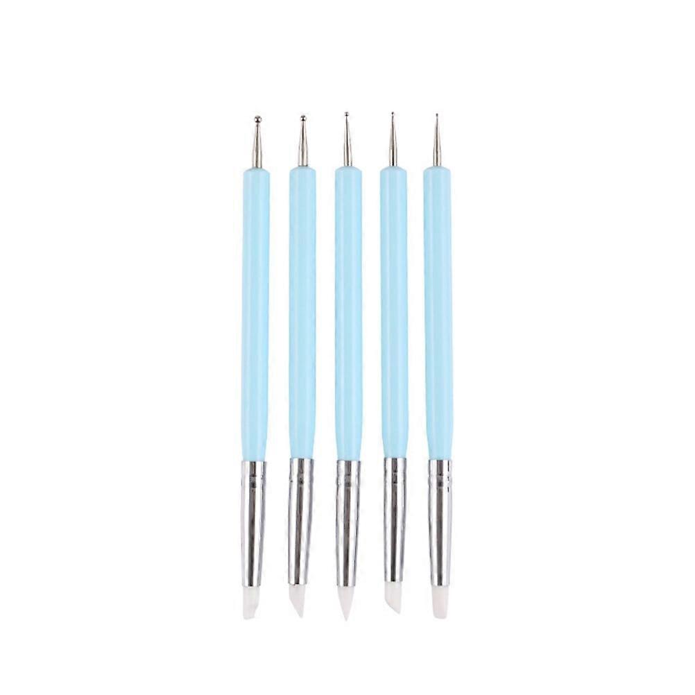 5 PCS Stylus Pen Pattern Tracing Stylus Baking Decoration Tools Cake Dotting Pen Embossing Pen