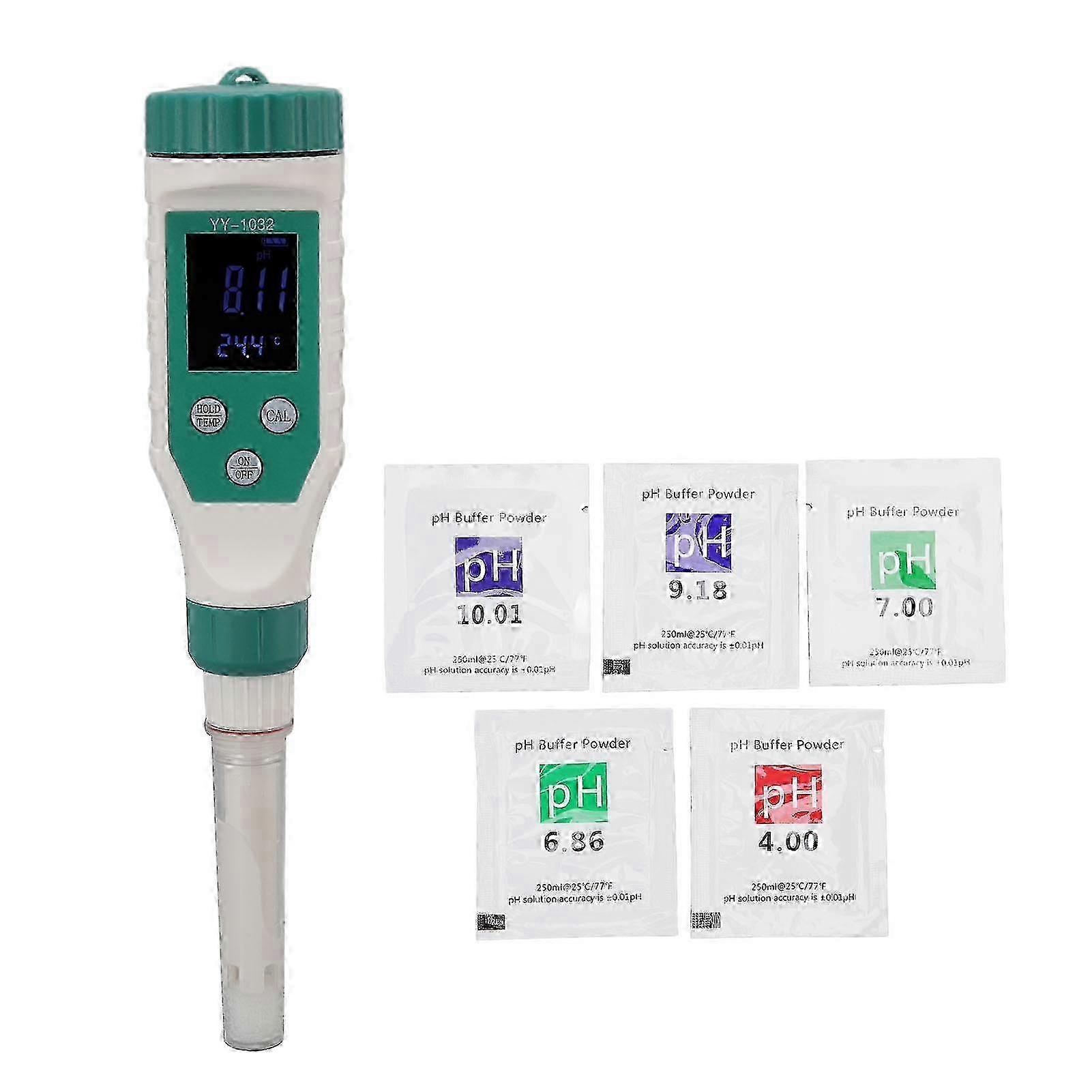 Professional Digital Salinity Ph Meter, Large Widescreen Lcd Display For Precise Monitoring Of Pool Salinity And Ph Levels, 5 In 1 Tester Ensurin