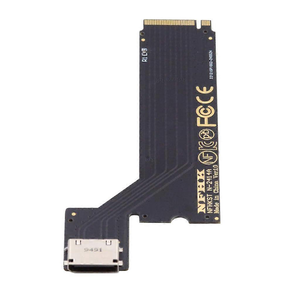 PCIe 4.0 M.2 MKey to Oculink SFF8612/8611 Adapter for 14+ External GPU & SSD