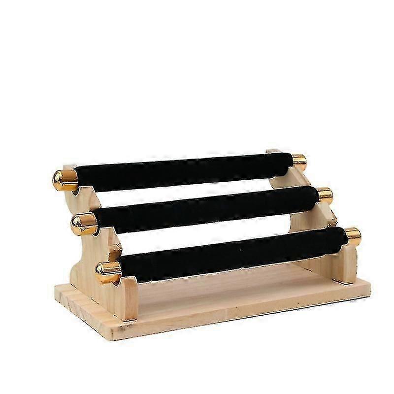 3-الطبقة خشبية عرض المجوهرات حامل حلقة حامل, -بار مجوهرات عرض موقف العرض والمنظم- haoyi