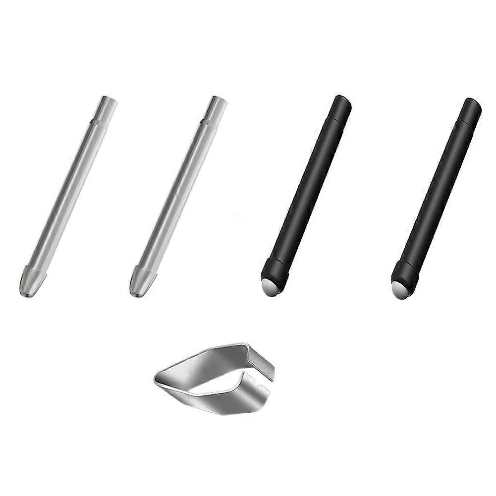 4PCS Titanium Pen Tips + HB Pen Tips Realititcs Pencil Nibs for Microsoft Surface Pro 7 6 5 4 Series(Model: 1776/1770)