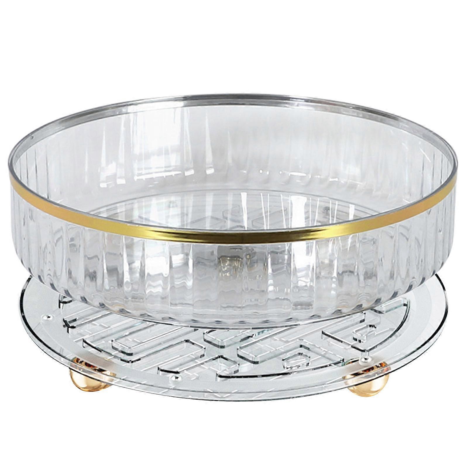 חיסכון במקום מדף מסתובב לארגון קופסת אחסון קוסמטית מיכל תבלינים פירות נוחים שולחנות מדפים מתלה ברור