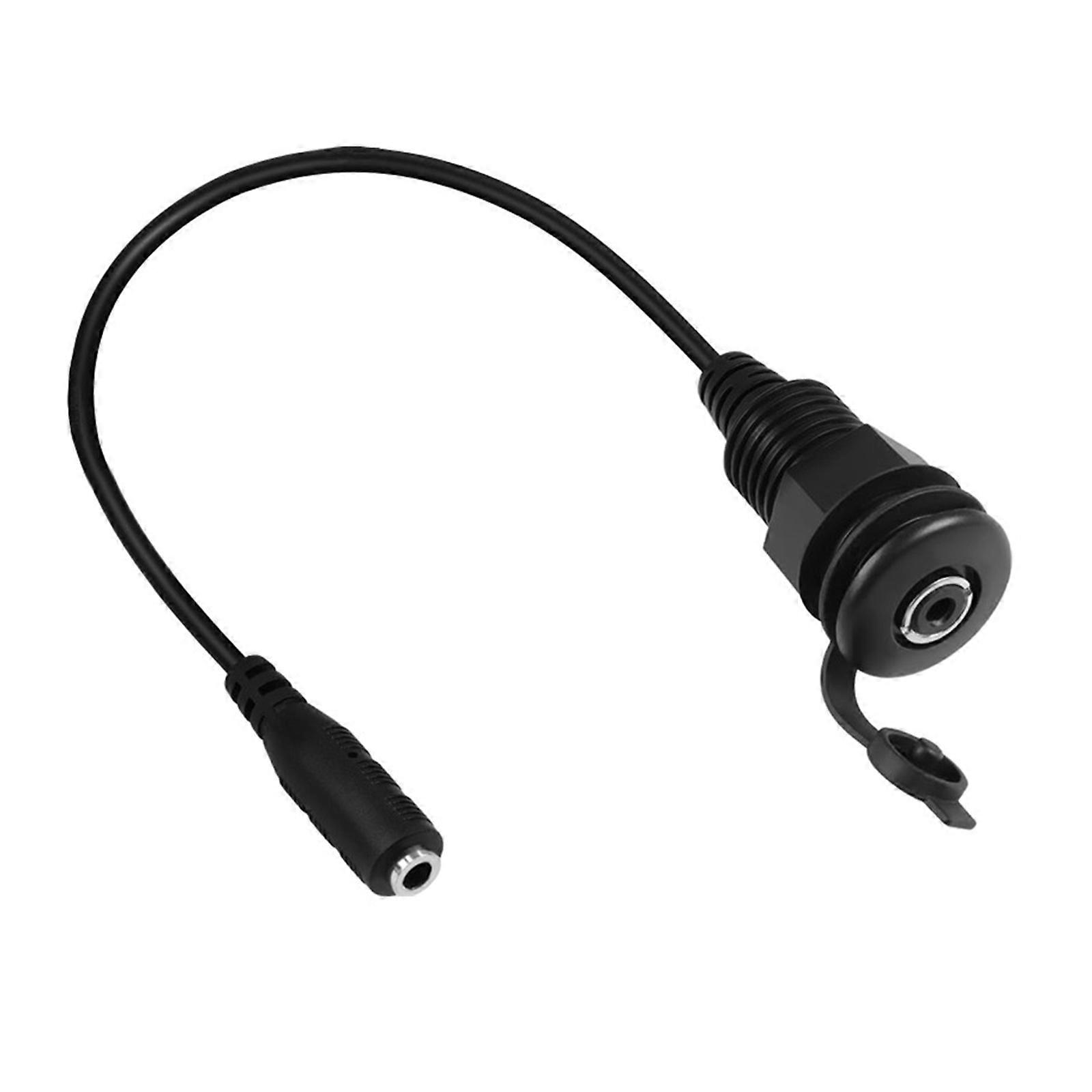 3.5mm TRS Stereo Panel Mount Cable With Threaded Lock For High Fidelitys Sound Transmission And Dustproof Design Multicolor