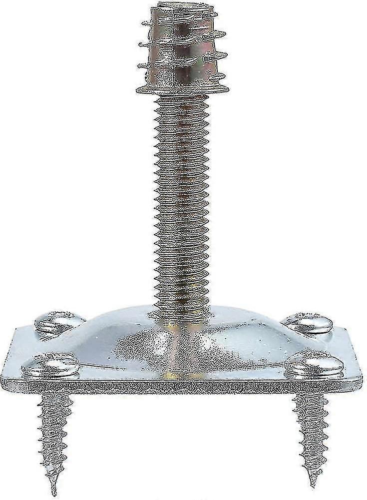 Sæt med 4 møbelben Fastgørelsesplader 49 x 49 x 2 mm Hardware tilbehør