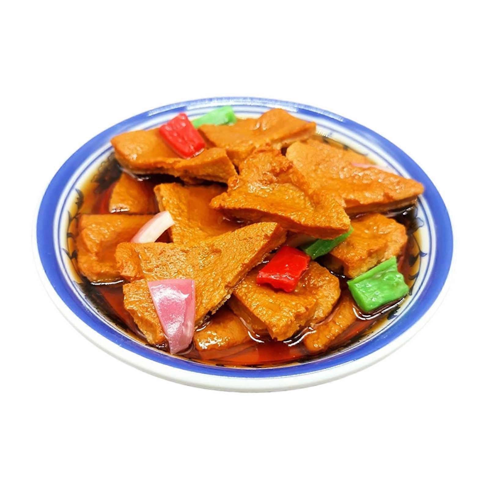 Fake Chinese Food Model Realistic Hot and Cold Dish Simulation for Kitchen Display Decor