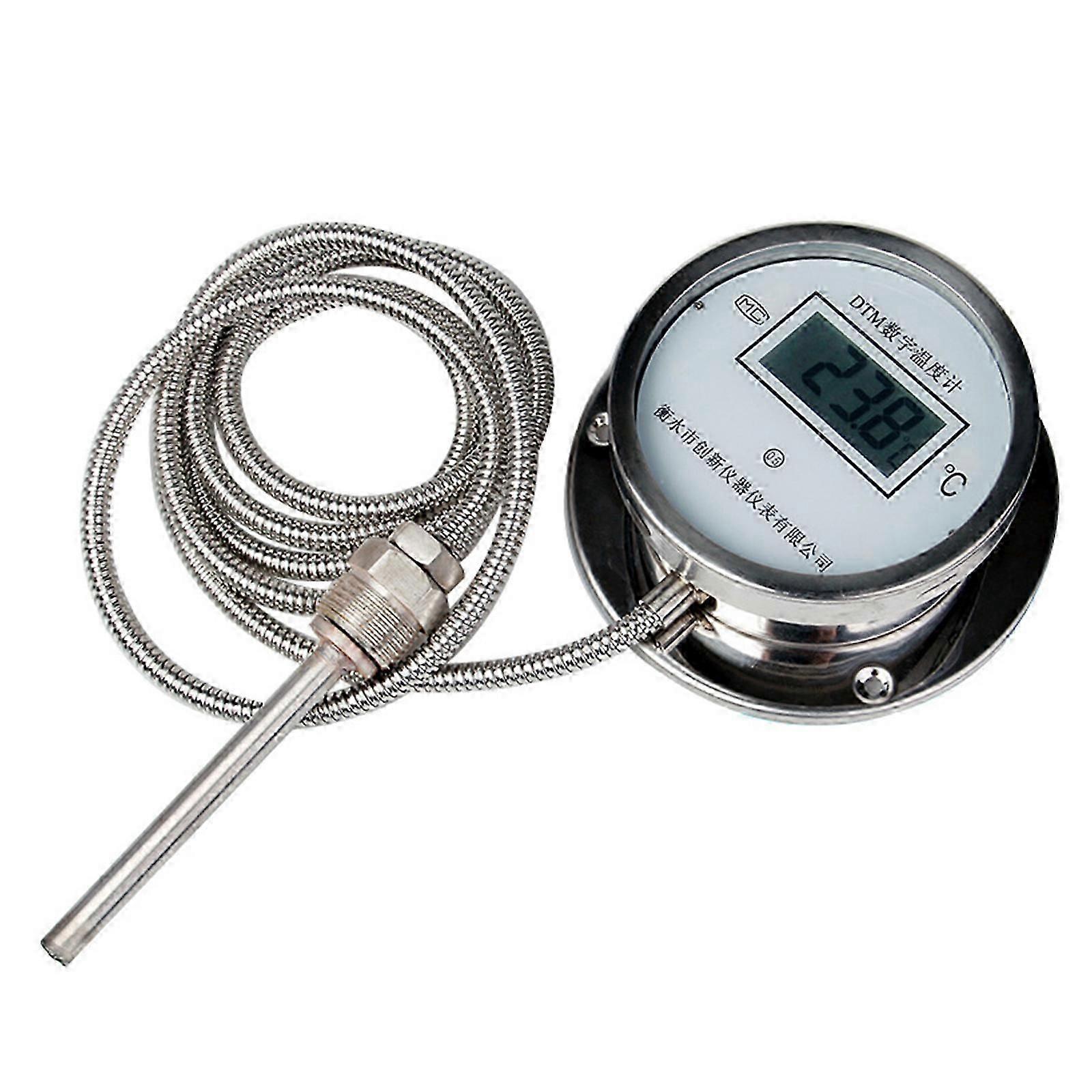 Digital Temperature Meter Waterproof 3M Threaded Sensor for Boiler Measurement