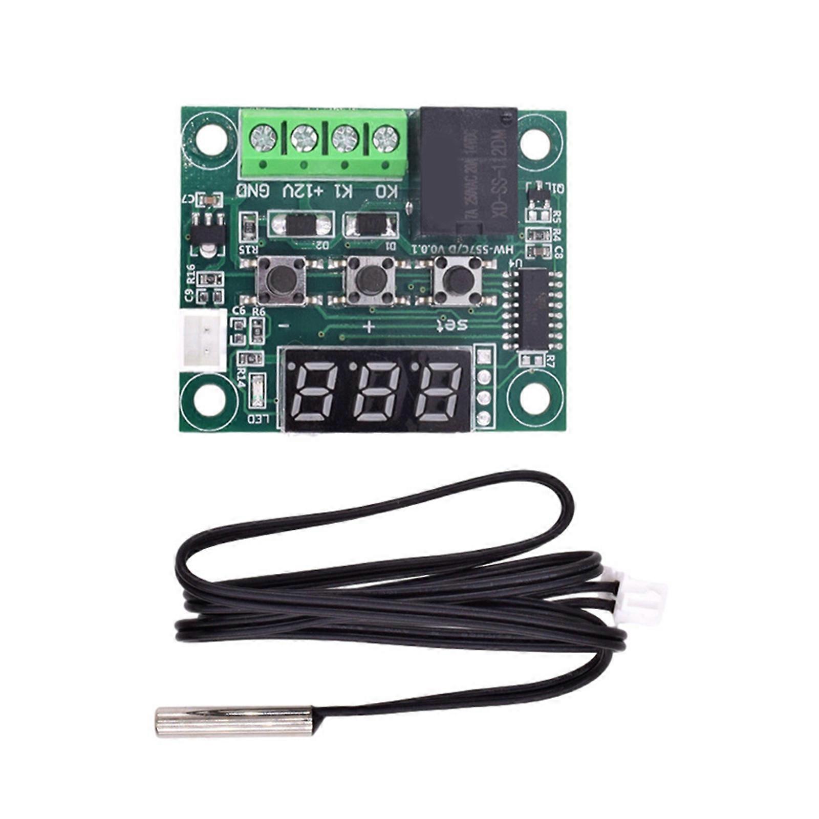 DC12V W1209 Thermostat Module With LED Display For Accurate Temperature Regulation From -55 to 120°C Multicolor
