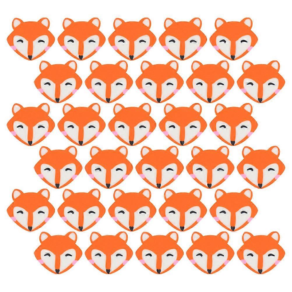 Mini Fox Figurines Fox School Supplies Erasers for Back to School 100Pcs