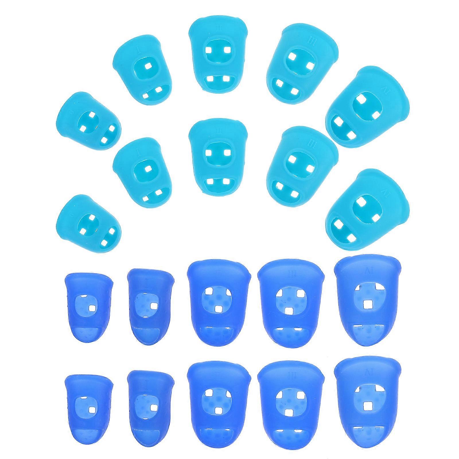 20Pcs Guitar Finger Guards Silicone Protector for Guzheng Comfortable Use