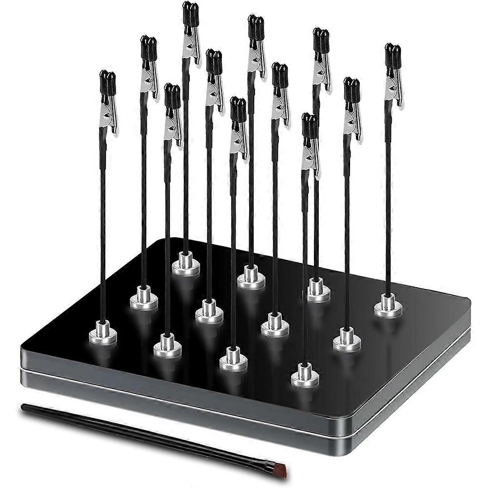 Helping Hands the Bendable-Crocodile Clip is Magnetic.Third Hand Tool for Soldering, Model Painting,PCB Holder. (Black) A