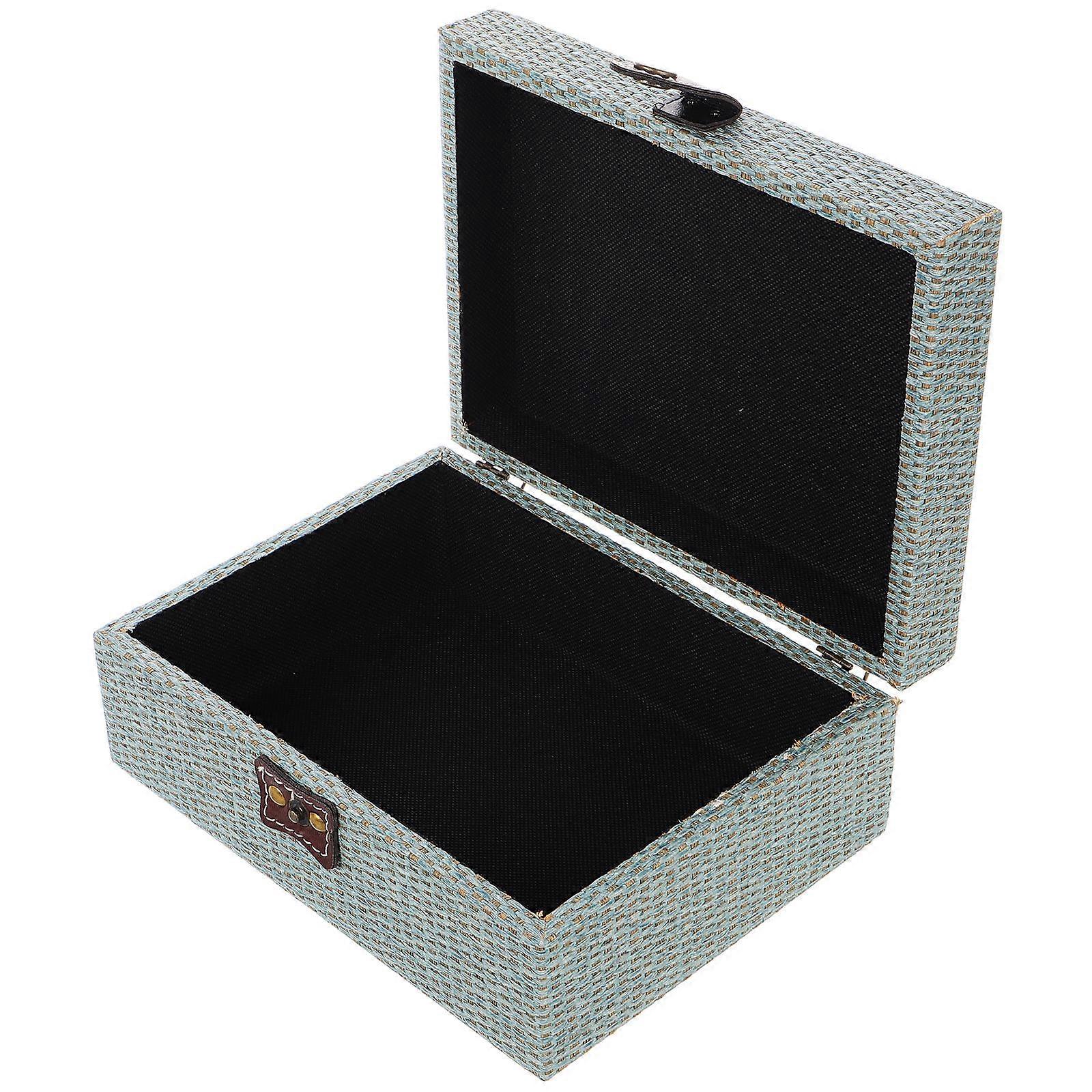 Decorative Wooden Trinket Box for Storage Use with Hinged Lid