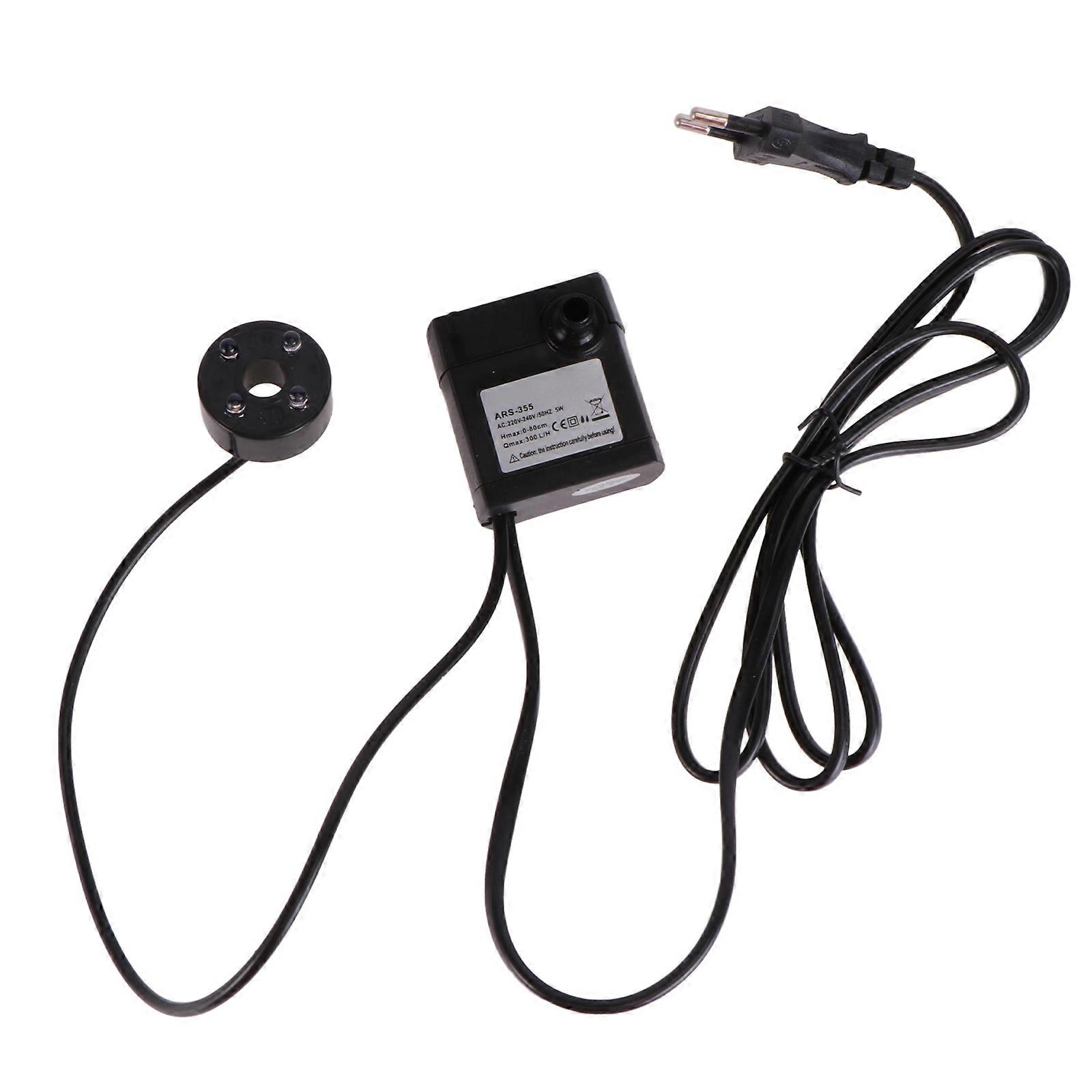 Submersible Pond Pumps 3Pcs Water Pump with Adjustable Flow and LED Light