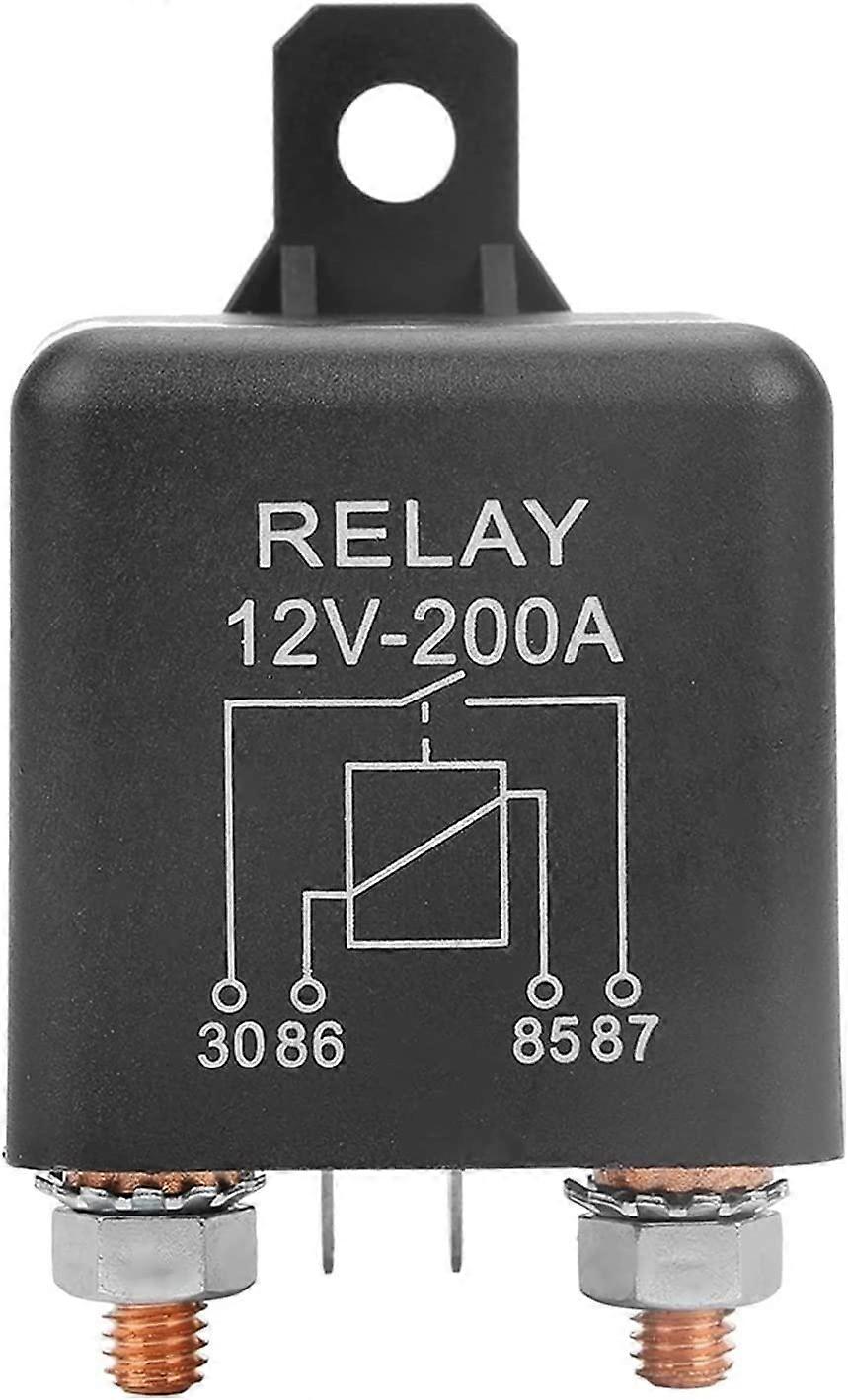 12V Heavy Duty 200A Relay Switch with Car Starter Toggle Switch 4 Pin ON/OFF Control
