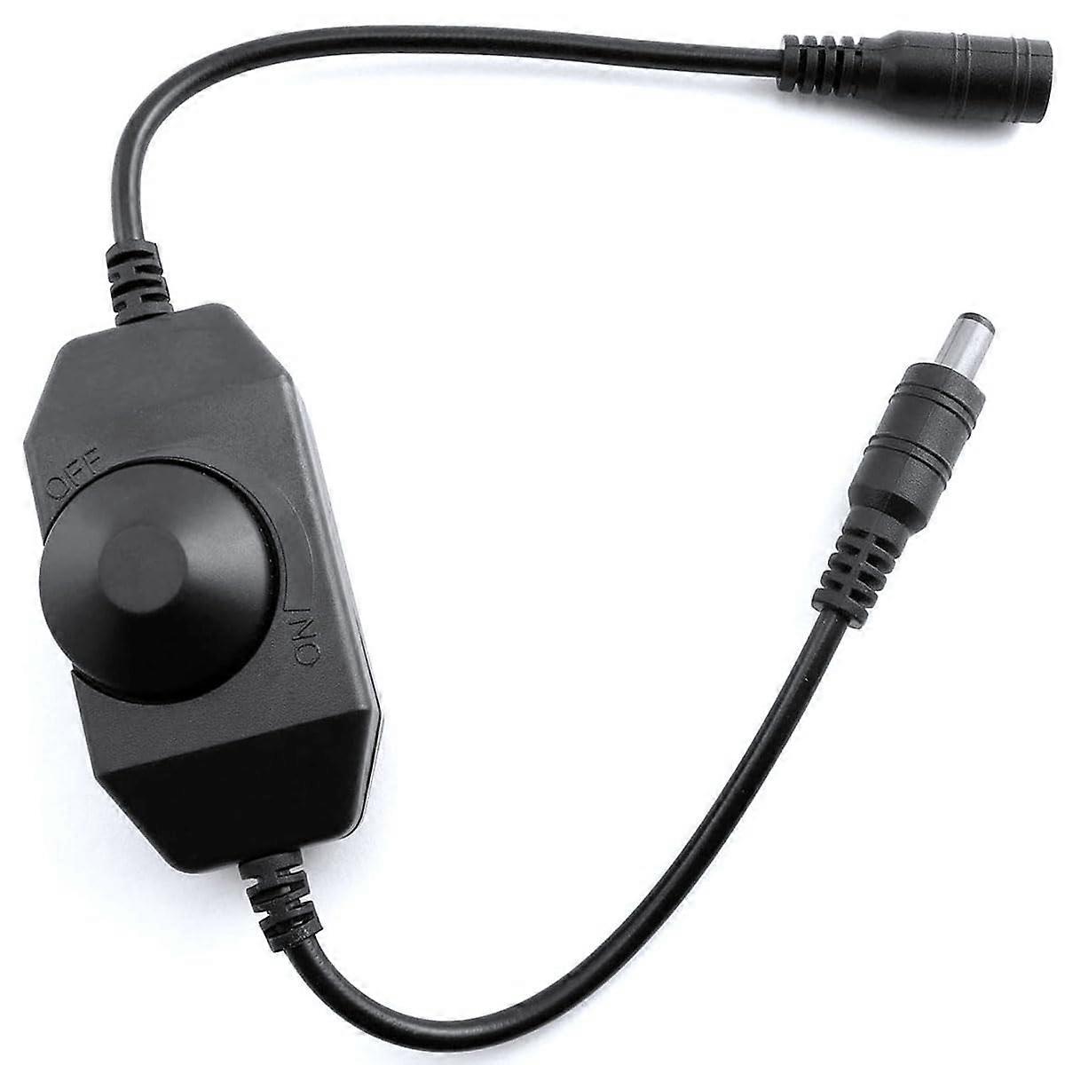LED Strip Light Dimmer Switch DC 12V24V PWM Controller with Stepless Brightness and Knob Control
