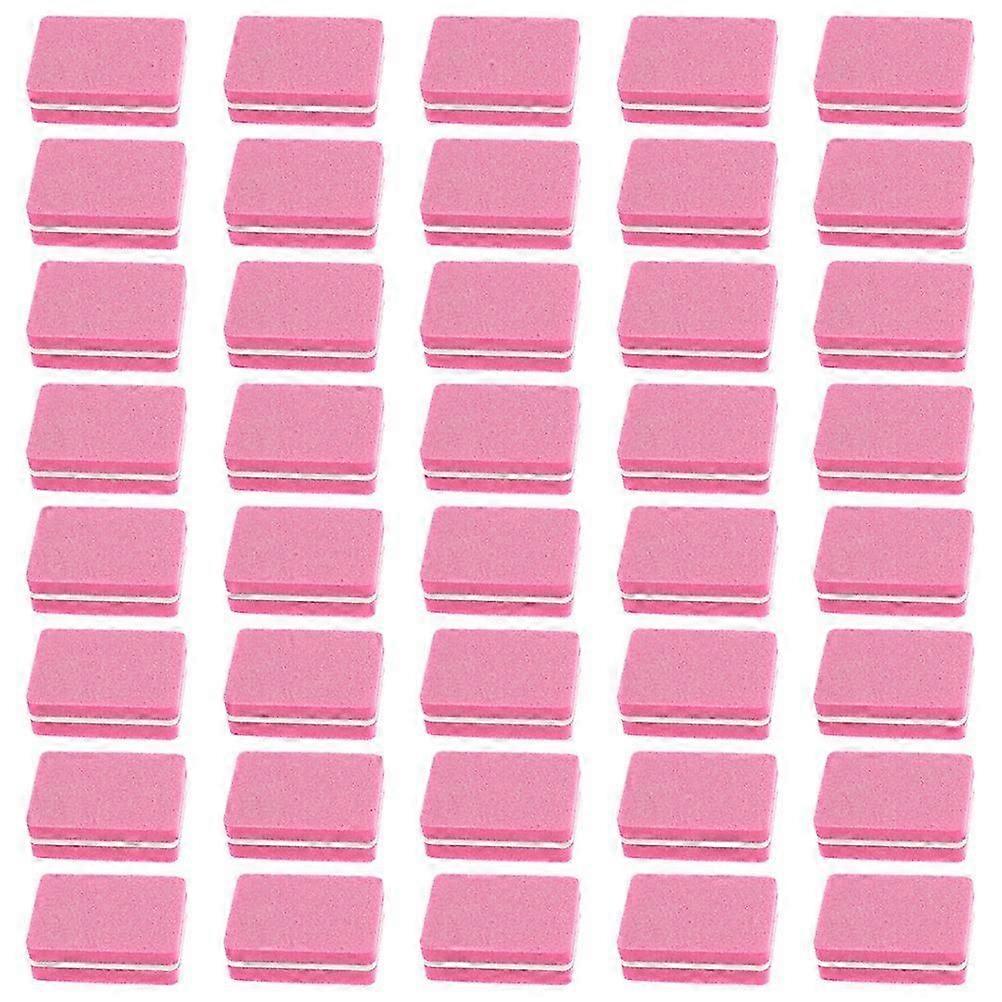 100Pcs Nail Sponge Files Manicure Files Mini EVA Nail Buffer Blocks for Salon