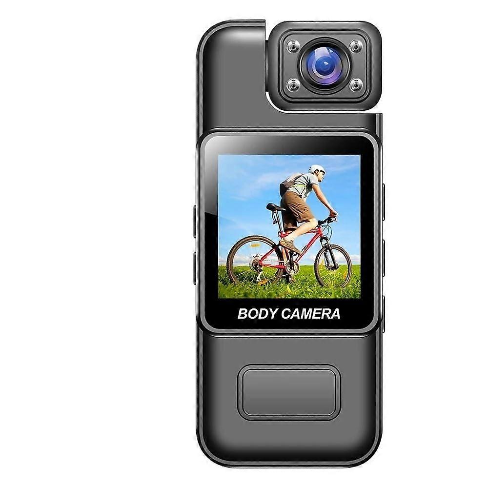 Mini Body Camera with Infrared Night Vision, 8h Recording, Secure Clip, Supports 128GB TF Card