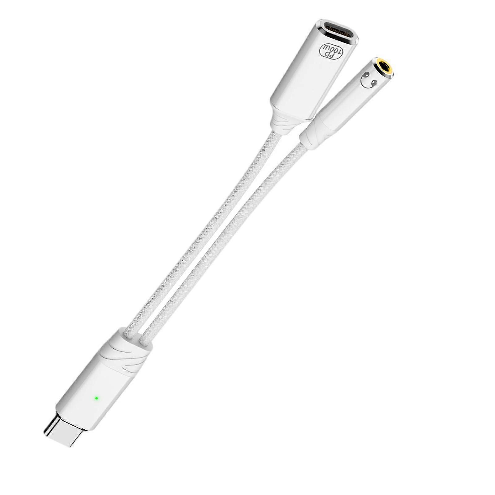 USB C Splitter Adapter 100W Fast Charging and Data Transfer Type C to USB Hub for MultiDevice