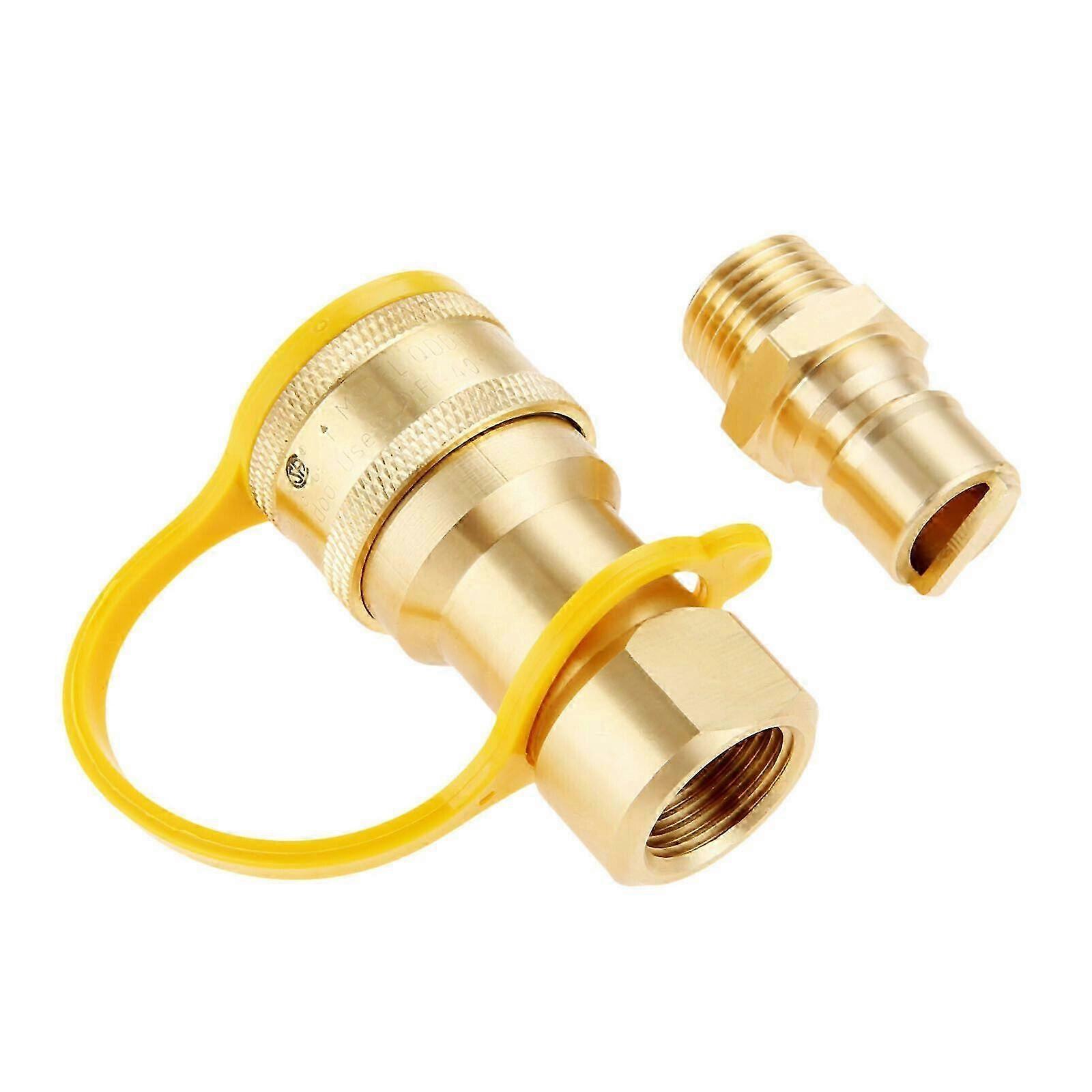 1/2 Inch Solid Brass Quick Connect Fitting for Gas Propane Adapter-JJ