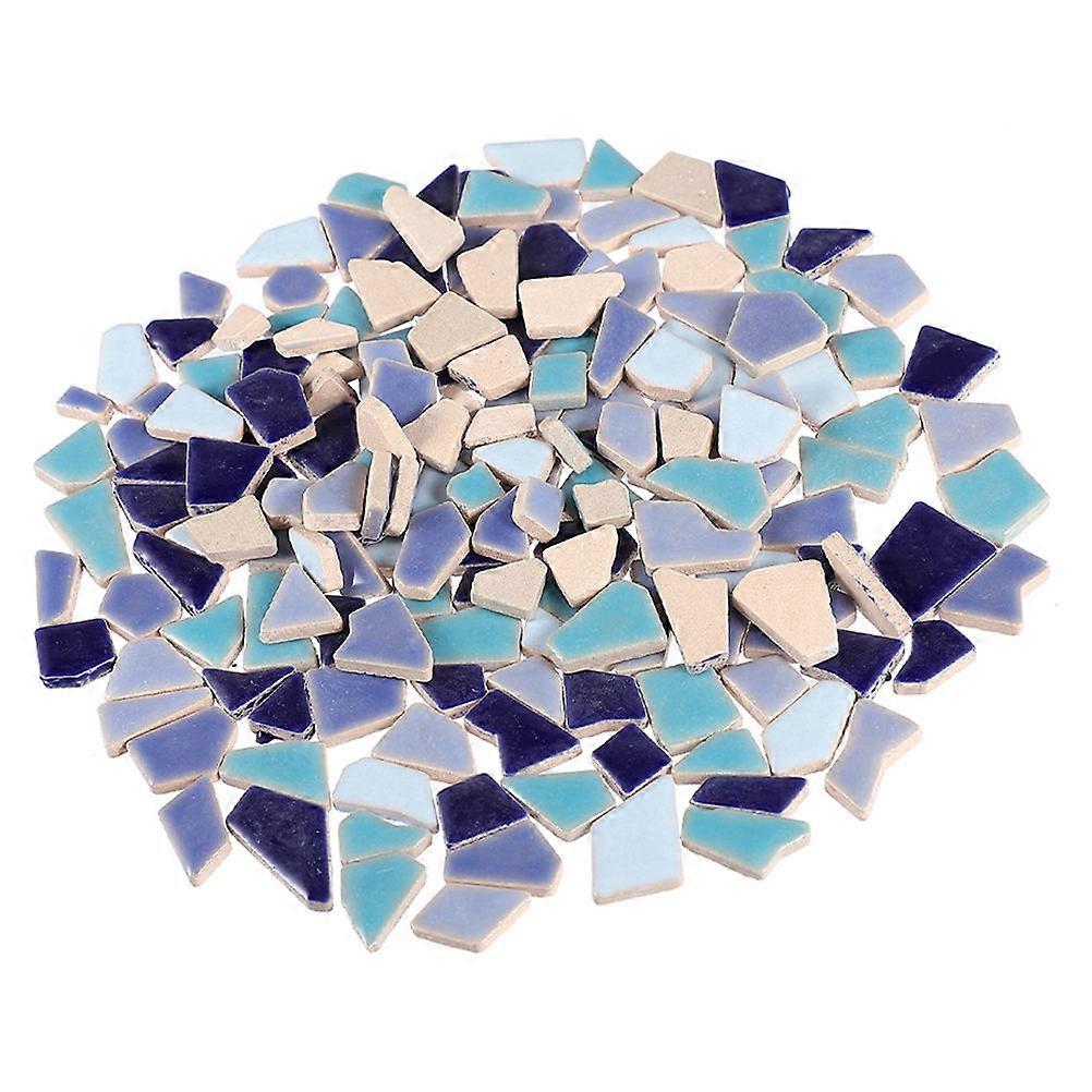 Ceramic Mosaic Tile for Decoration 400G Irregular Blue Stone Pieces