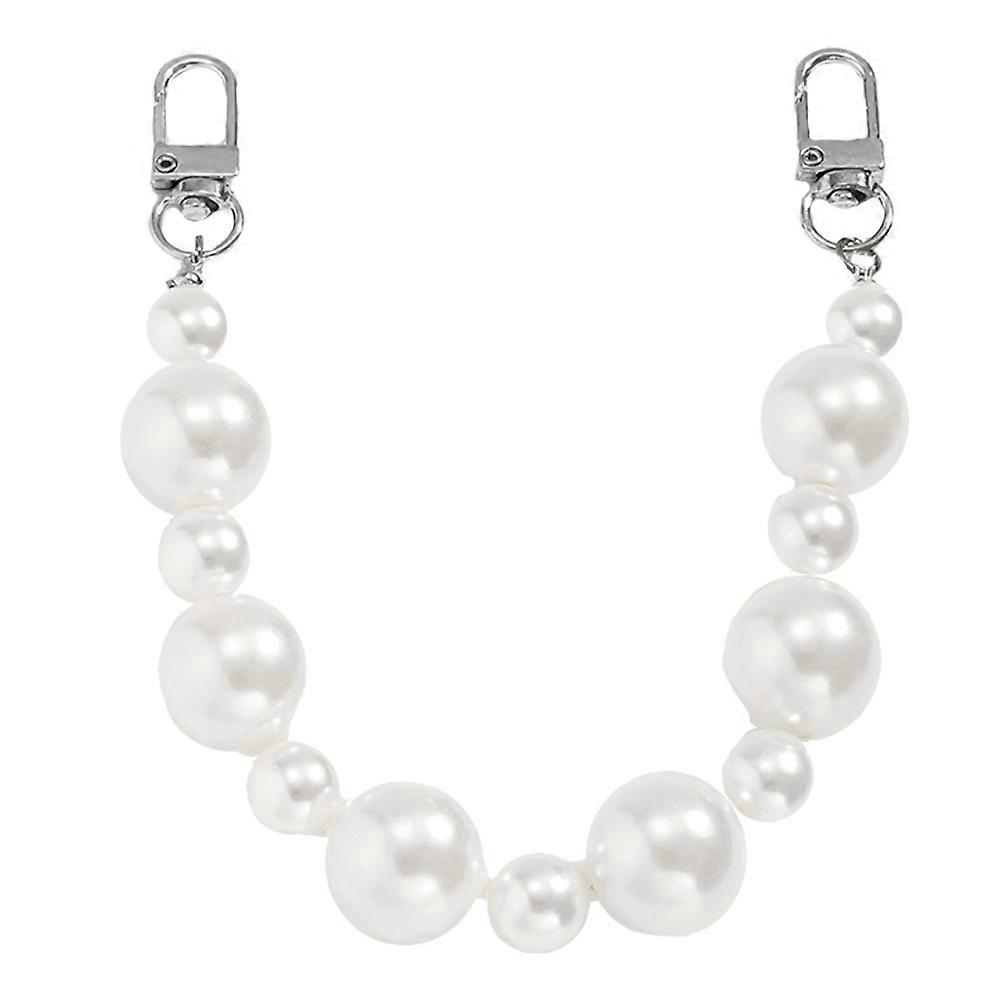 Silver Bag Strap Pearl Chain for DIY with 1Pcs Delicate Handbag Accessory