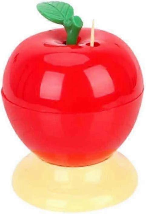 Apple-shaped press plastic toothpick box red - FFY 2025