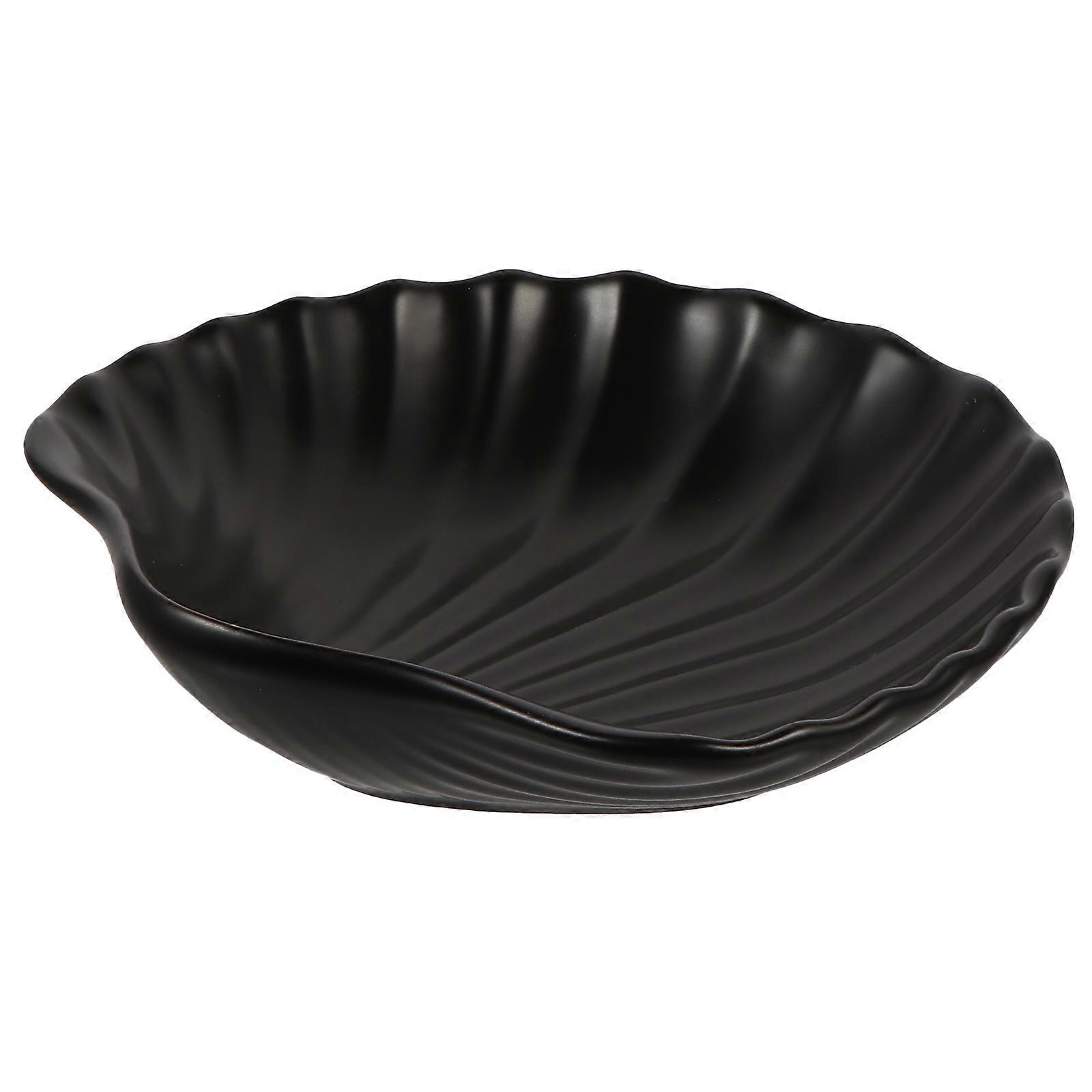 Shell Shaped Dessert Plate Ceramic for Serving 1 Piece Kitchen Salad Plate