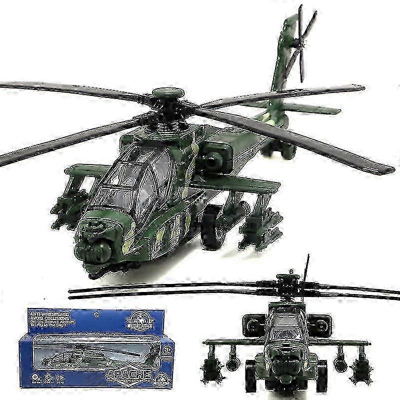 2025 Toy Airplane Alloy Aircraft Model Simulation Apache Helicopter Fighter