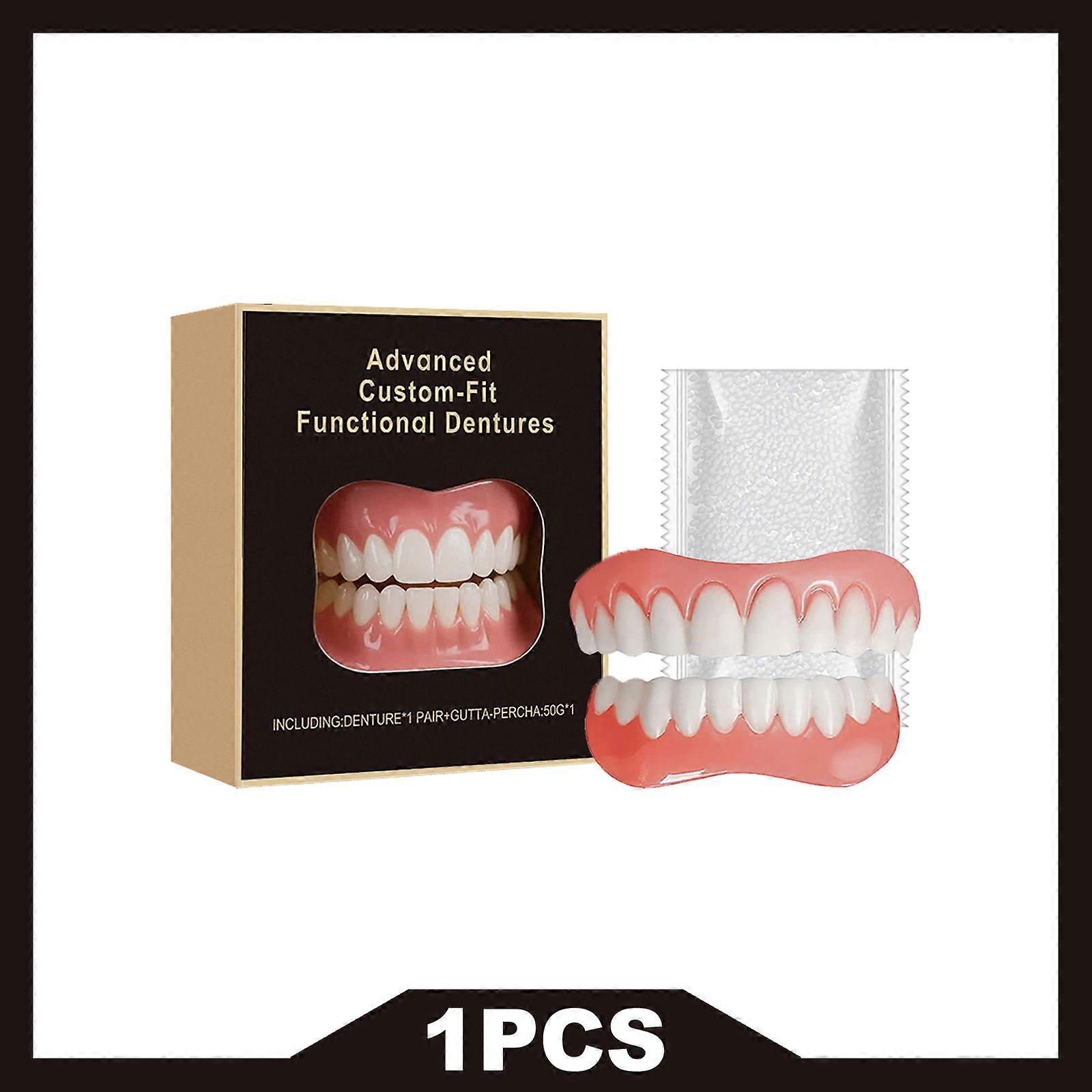 OUHOE Advanced Ccomtom-Fit Functional Dentures Sets Precise Fit Easy Installation Improve Self-Confidence