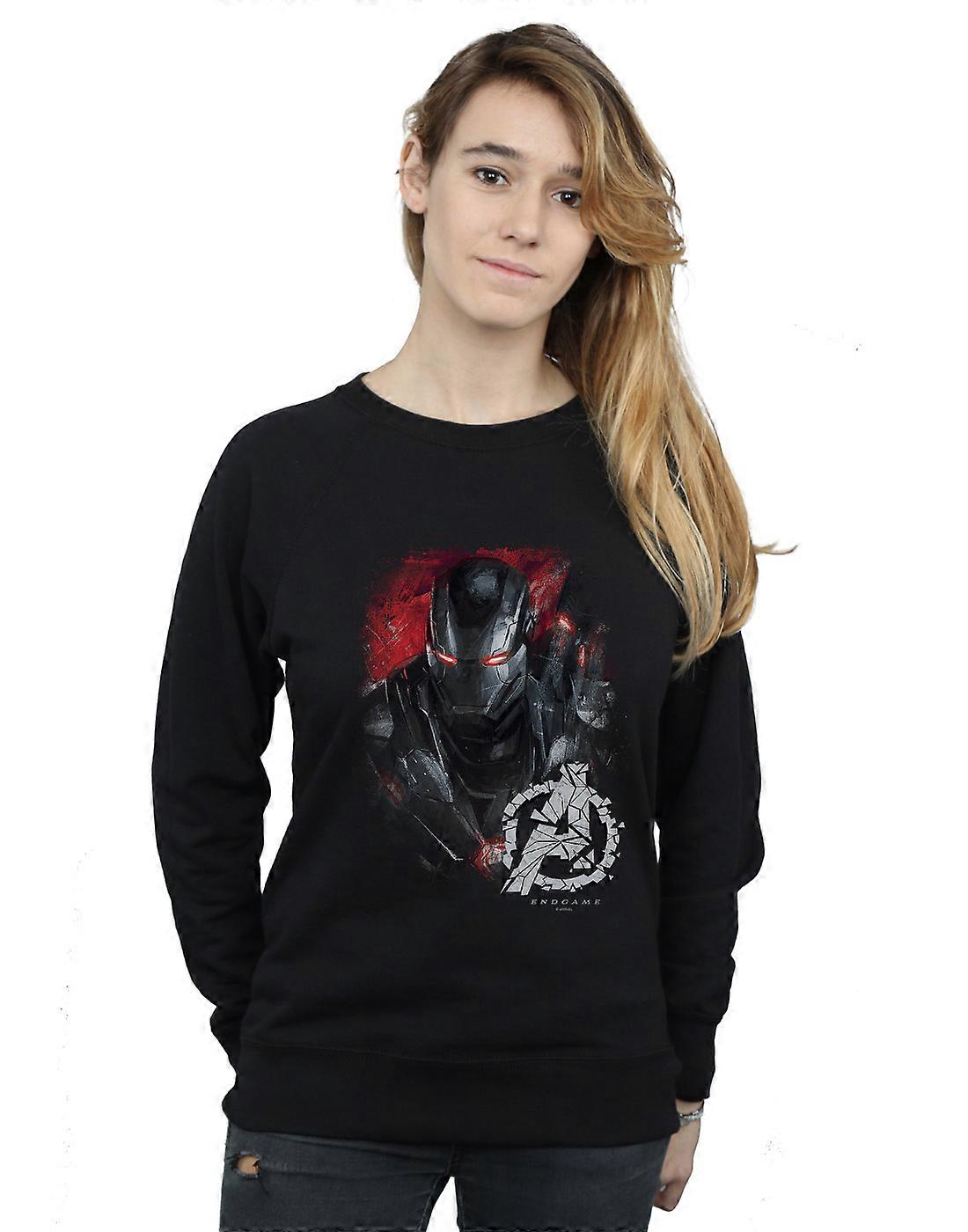 마블 여성용 어벤져스 엔드게임 워 머신 브러시드 스웨트셔츠