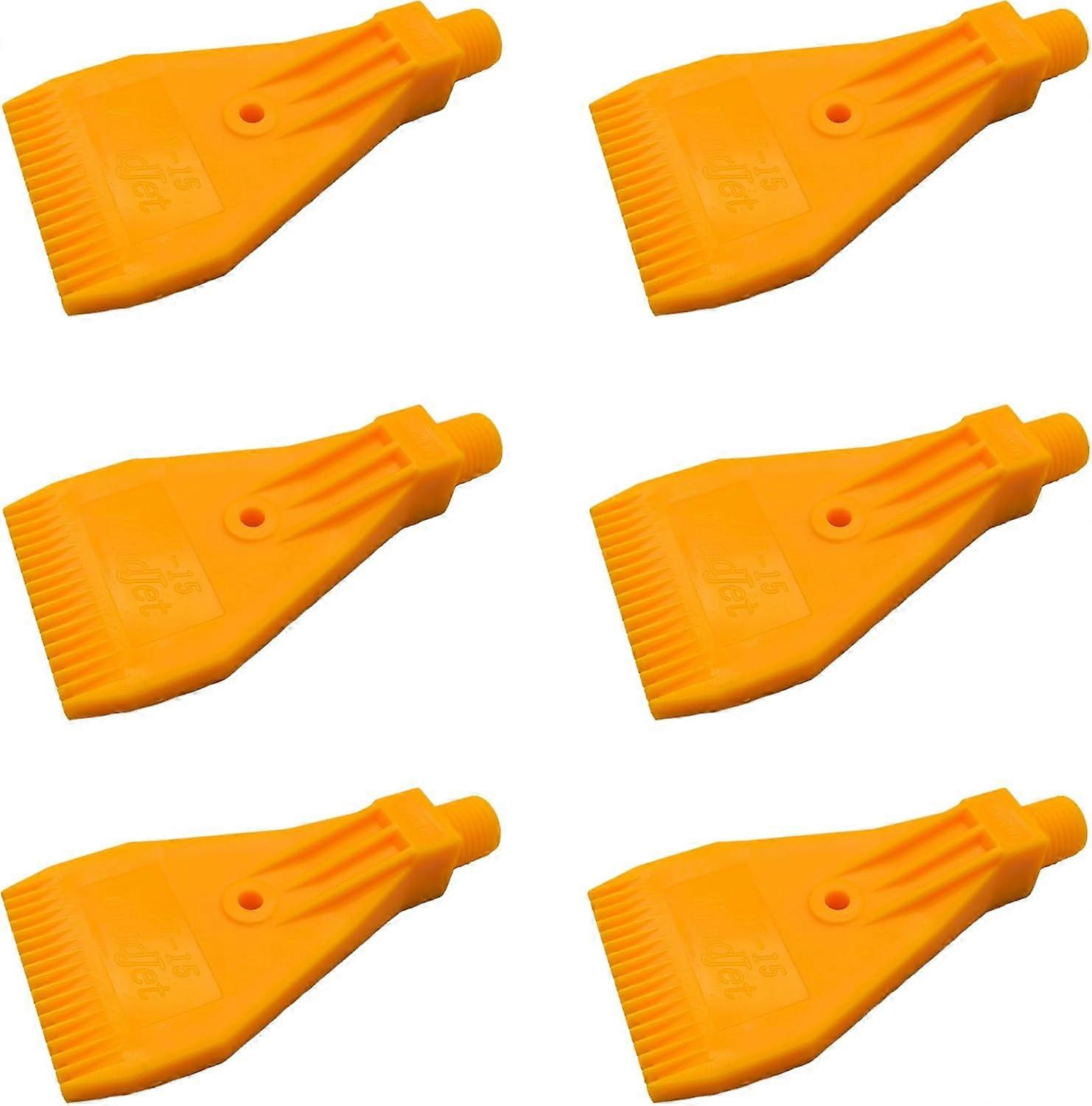 Six 16-hole drying nozzles, flat nozzles