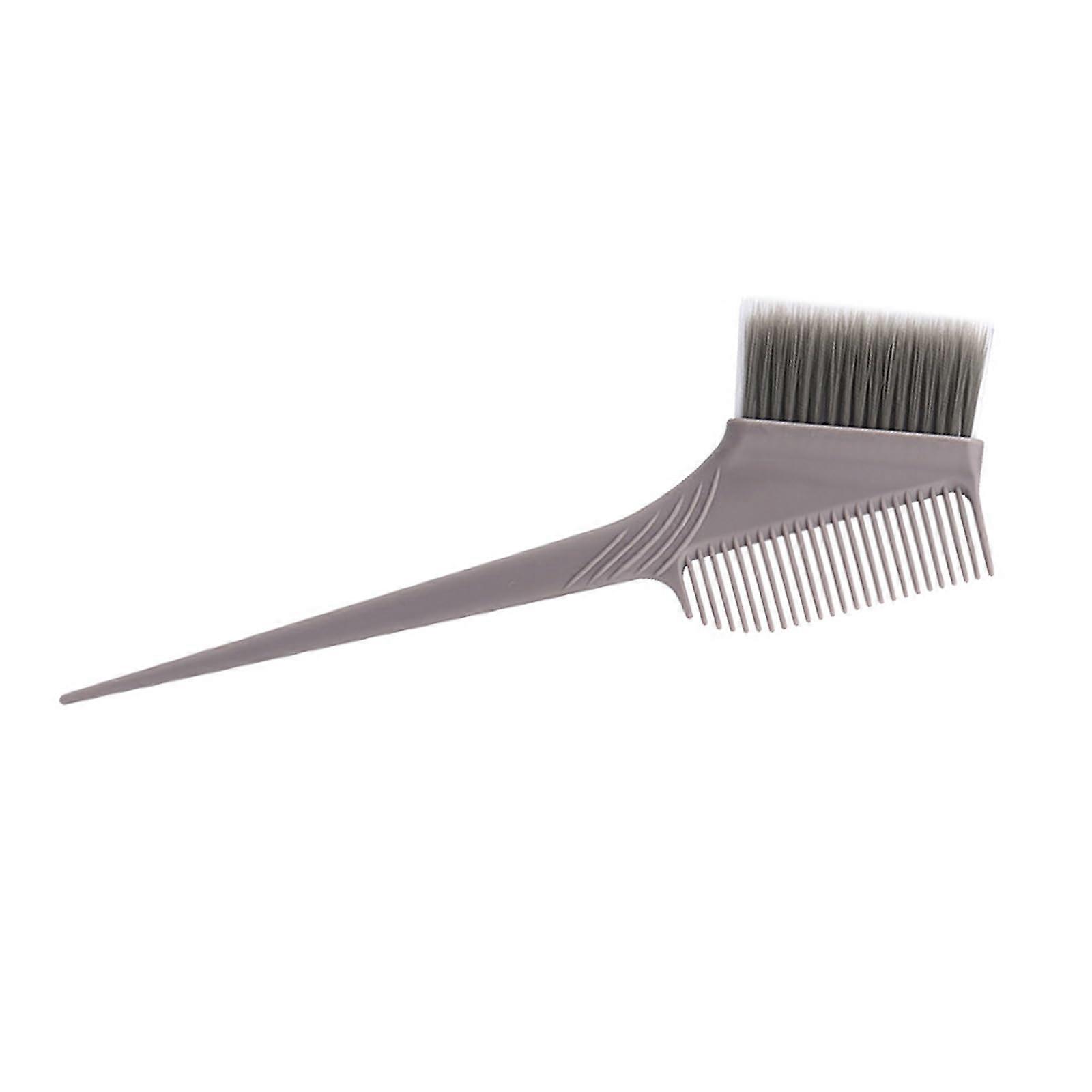 Three Row Bristle Hair Dye Brush for Even Color Application and Precise Root Coverage, Gray