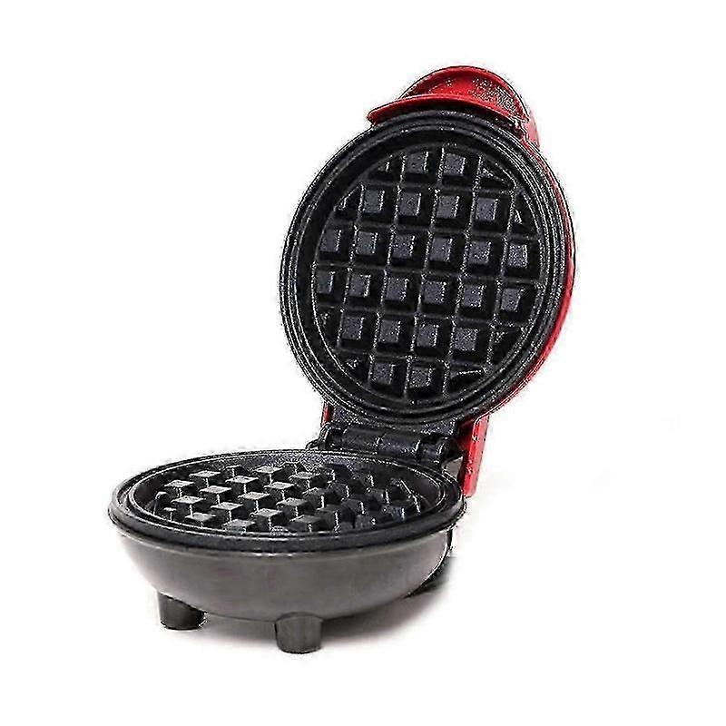Portable Round Waffle Iron Non-Stick Compact for Easy Breakfast
