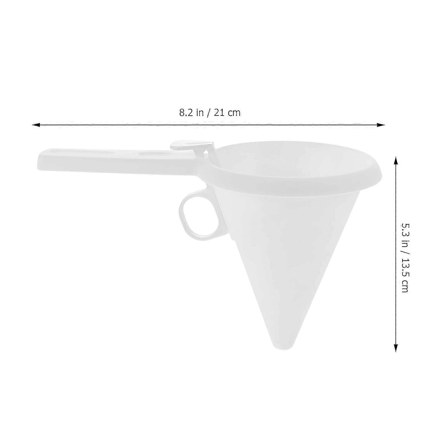 2pcs Handheld Cake Batter Dispenser Plastic Baking Funnel for Cupcake Pancake Icing Chocolate