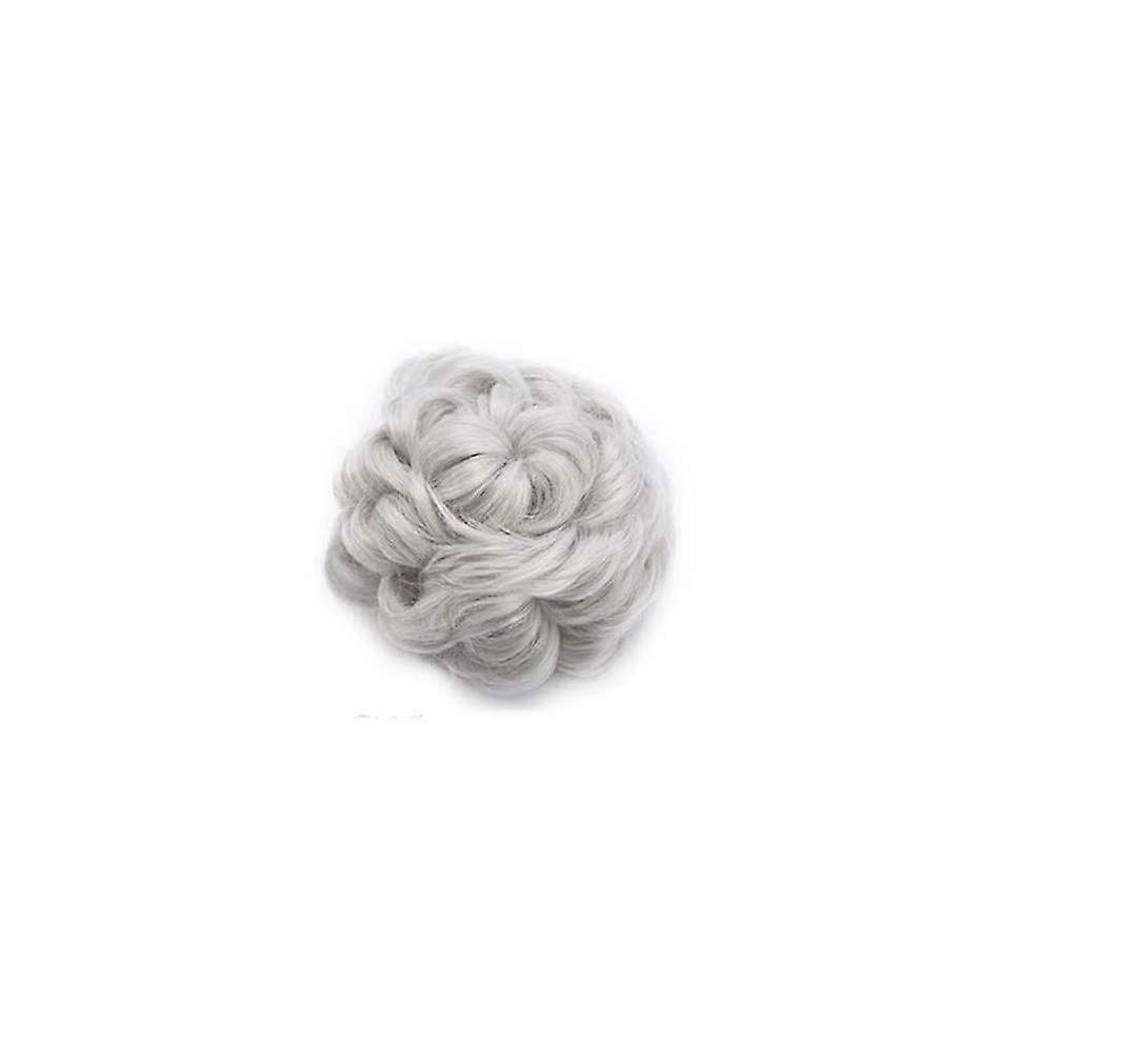 Synthetic Curly Hair Bun with Rubber Band, Adjustable Drawstring Chignon, Instant Volume Boost