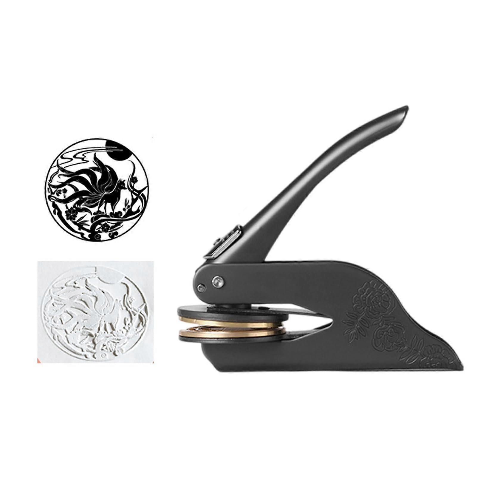 Embossing Stamp for Paper and Envelopes, Professional Finish, Easy Alignment