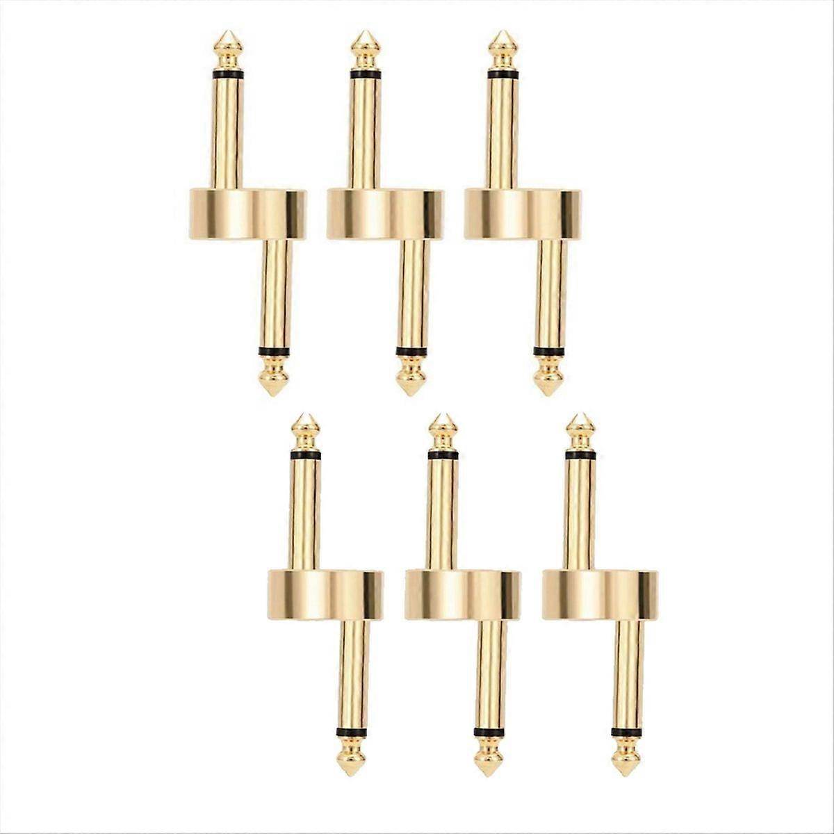 6PCS Guitar Effect Pedal Connector Pedal Couplers Connector Plug