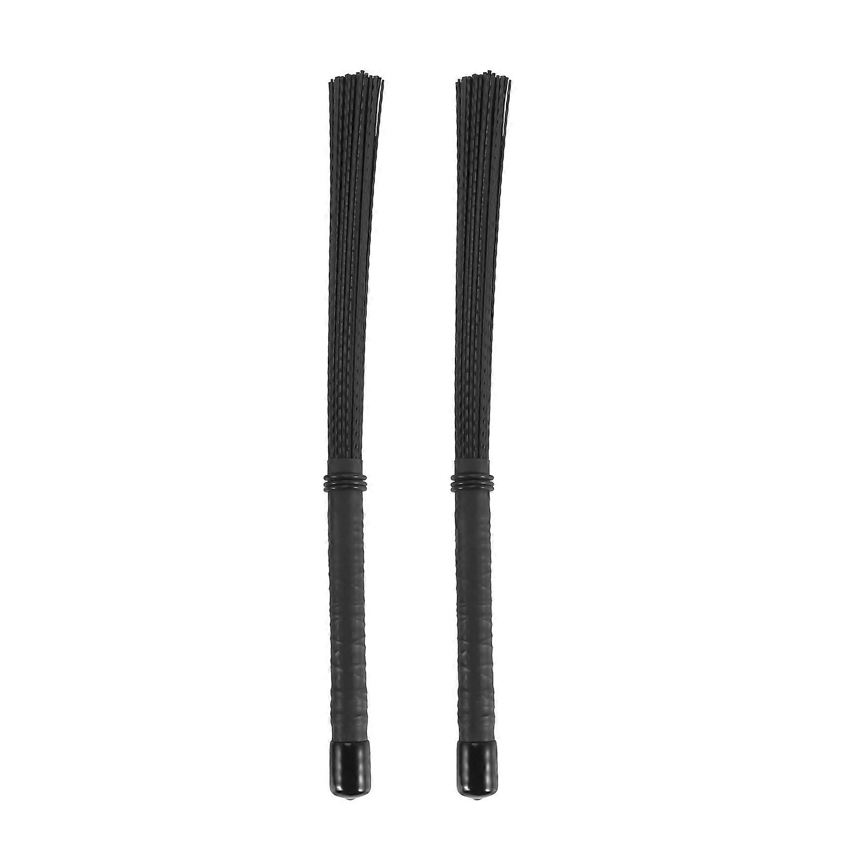 2Pcs Cajon Brush Telescoping Drum Brushes Nylon Sticks Percussion