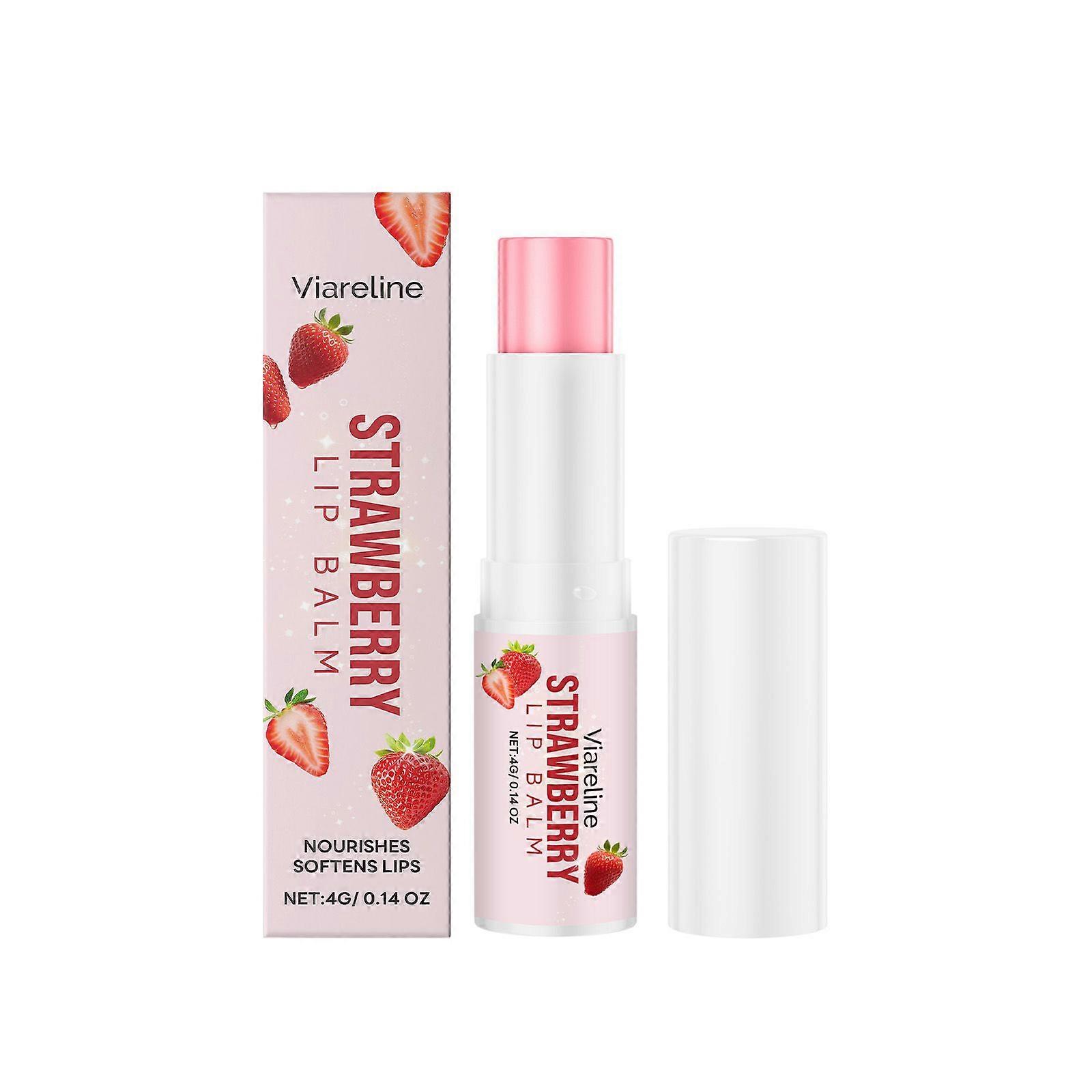 Viareline Strawberry Lip Balm With Its Gentle Formula And Light Texture