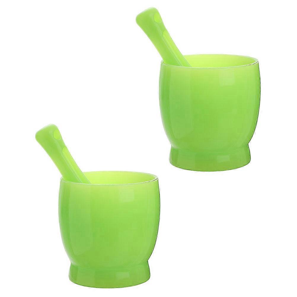 Simple Kitchen Utensils Garlic Mortar for Home Use 2Sets